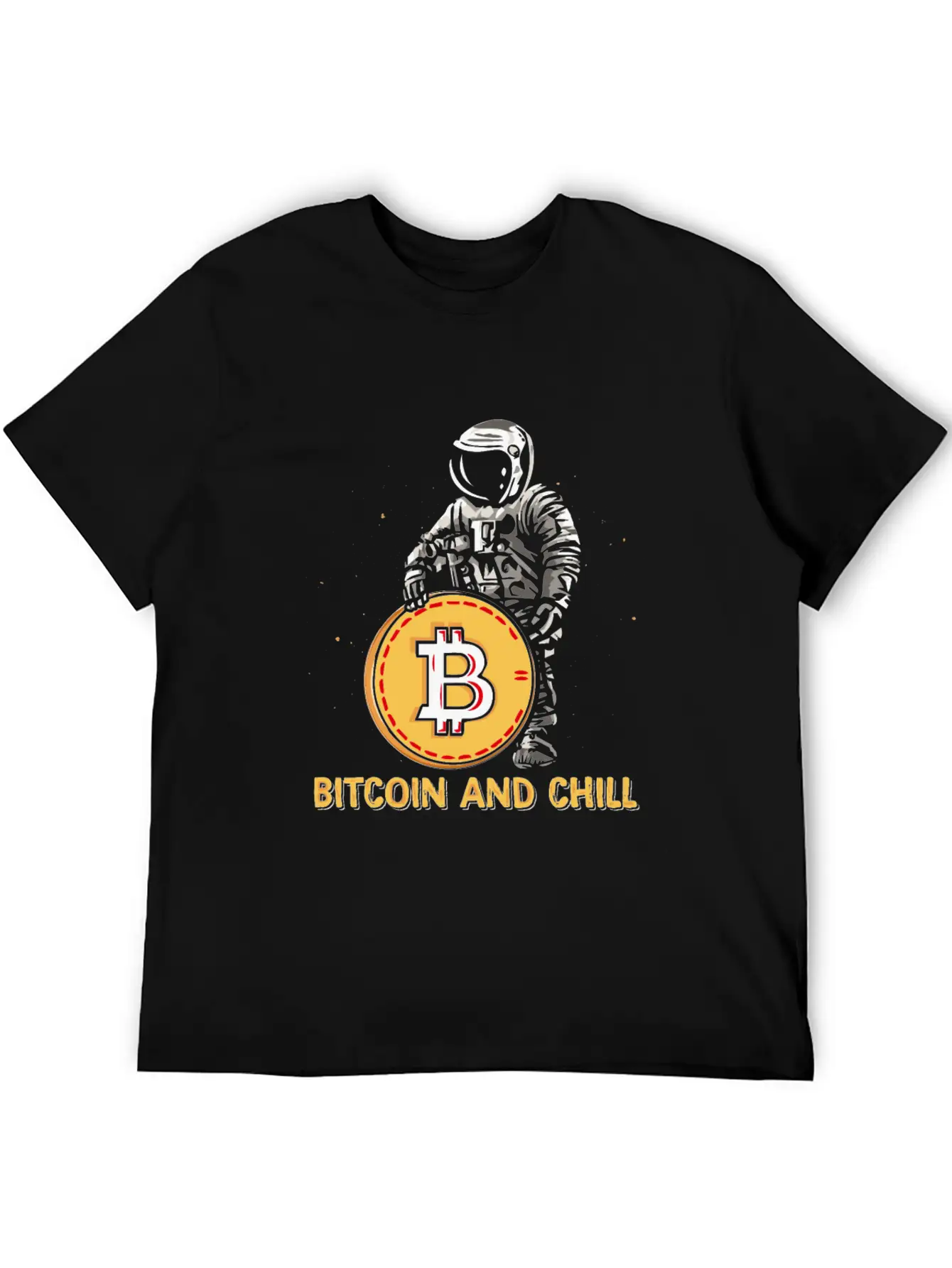 Bitcoin And Chill Comfortable Minimalist Graphic Tee – Summer Style Essential