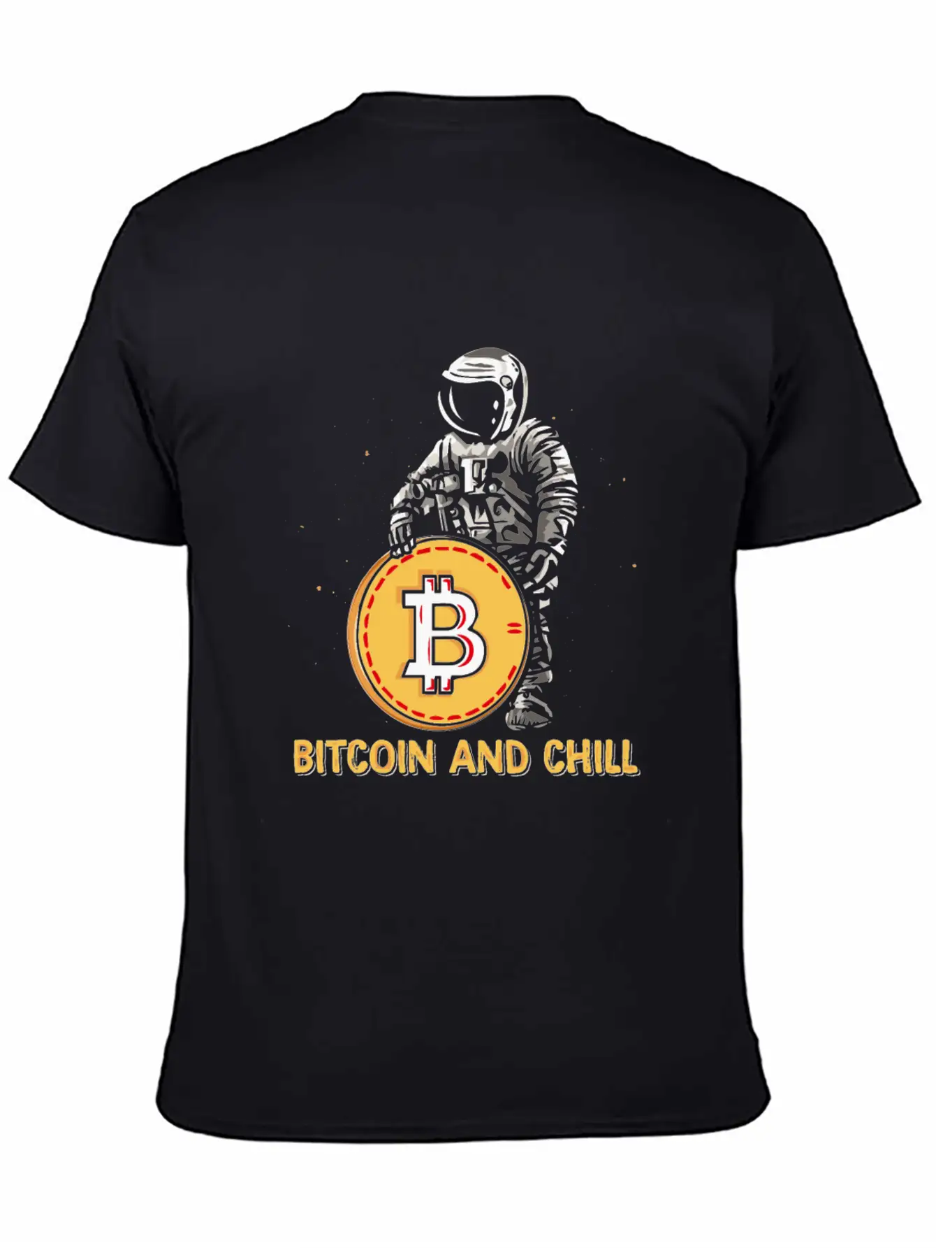 Bitcoin And Chill Comfortable Minimalist Graphic Tee – Summer Style Essential