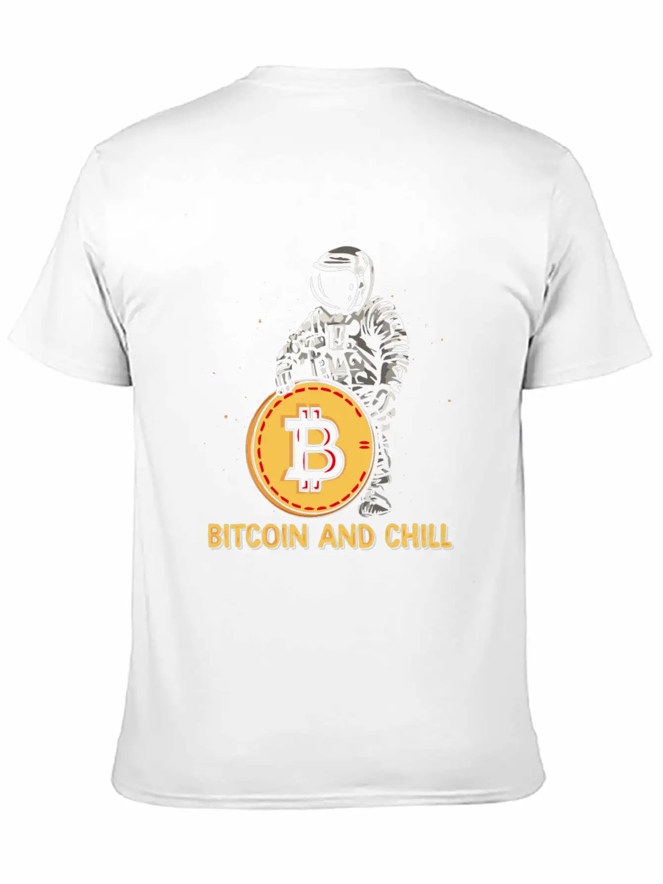 Bitcoin And Chill Comfortable Minimalist Graphic Tee – Summer Style Essential