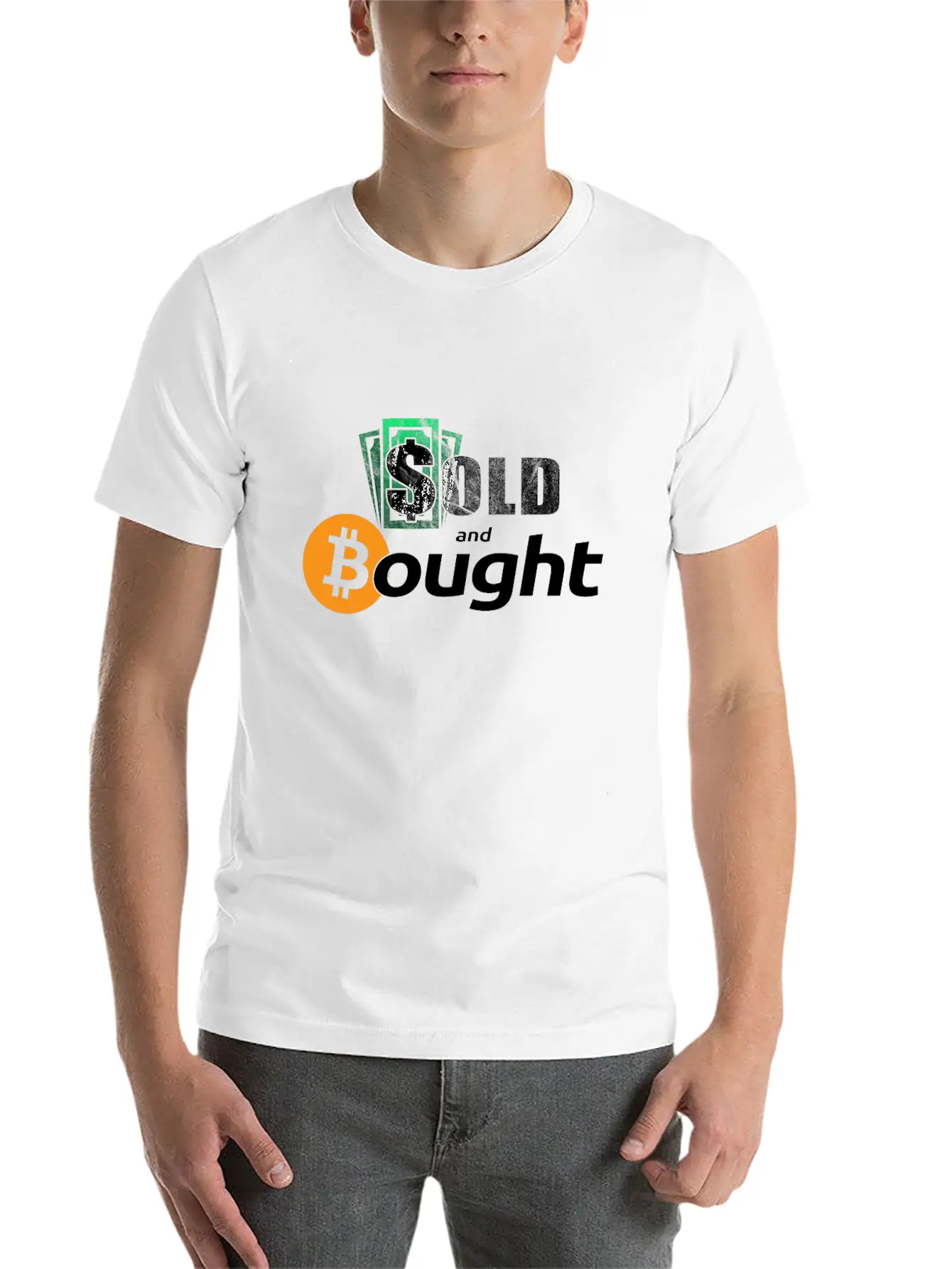 Bitcoin Bought With Fiatmoney Coin Currency Basic Graphic T-Shirt – Daily Comfort In Soft Cotton