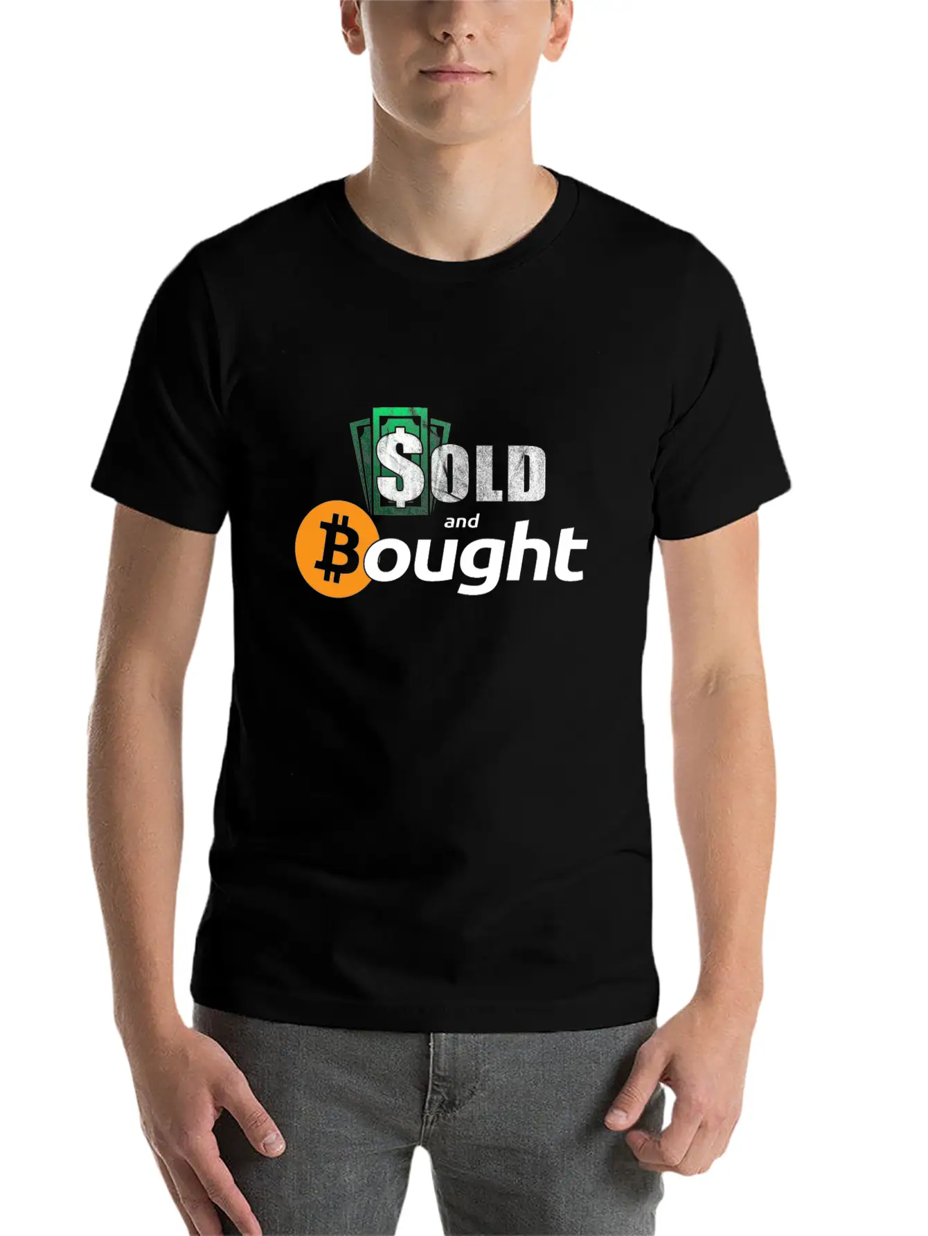 Bitcoin Bought With Fiatmoney Coin Currency Basic Graphic T-Shirt – Daily Comfort In Soft Cotton