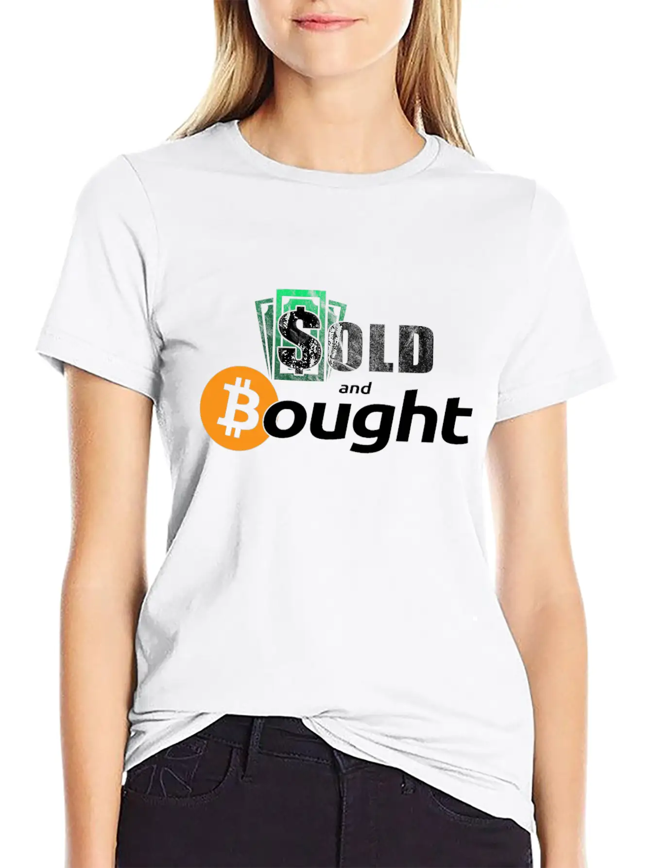 Bitcoin Bought With Fiatmoney Coin Currency Basic Graphic T-Shirt – Daily Comfort In Soft Cotton
