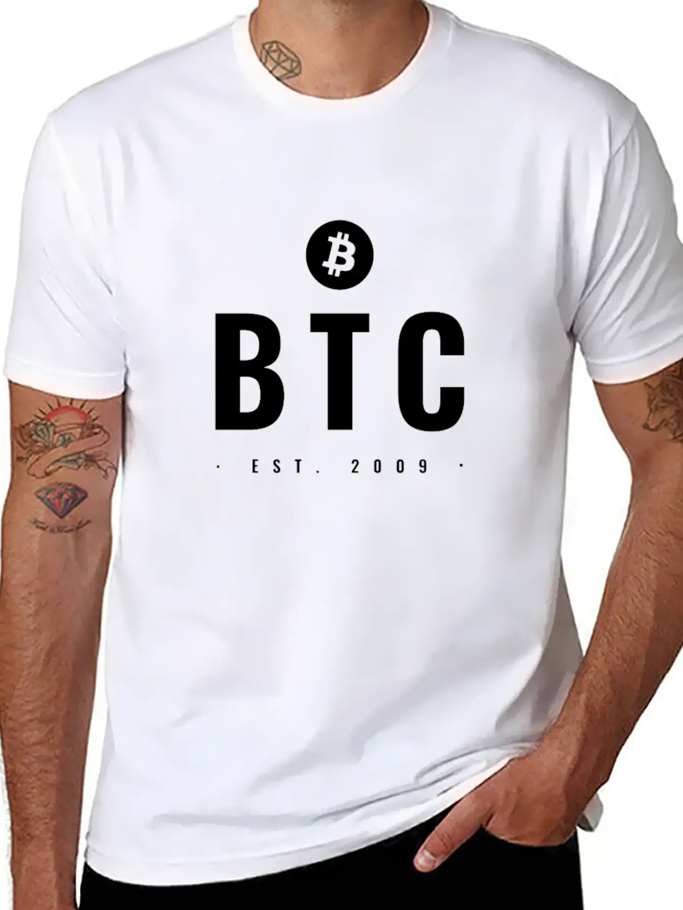 Bitcoin BTC HODL Stylish Everyday T-Shirt – Unisex Basic Cotton Tee
