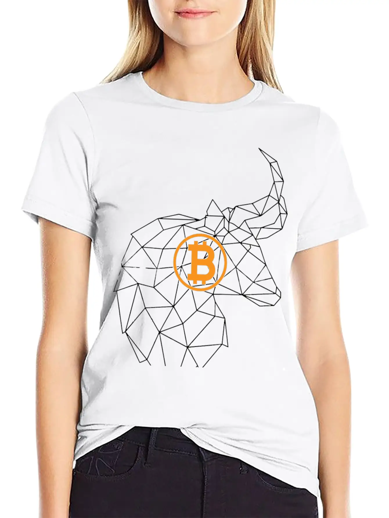 Bitcoin Bull Unisex Short Sleeve Soft Cotton T-Shirt – Casual Everyday Wear