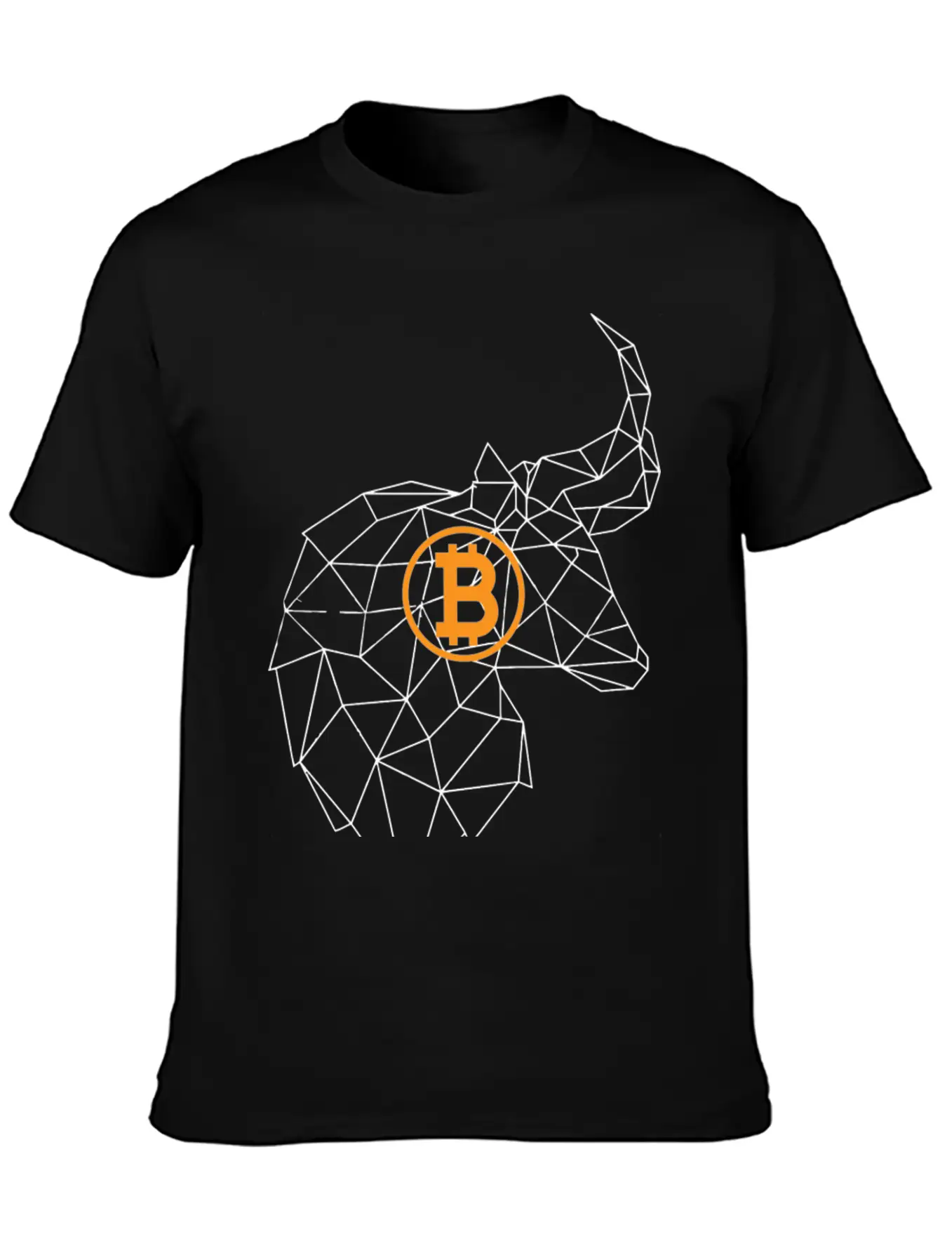 Bitcoin Bull Unisex Short Sleeve Soft Cotton T-Shirt – Casual Everyday Wear