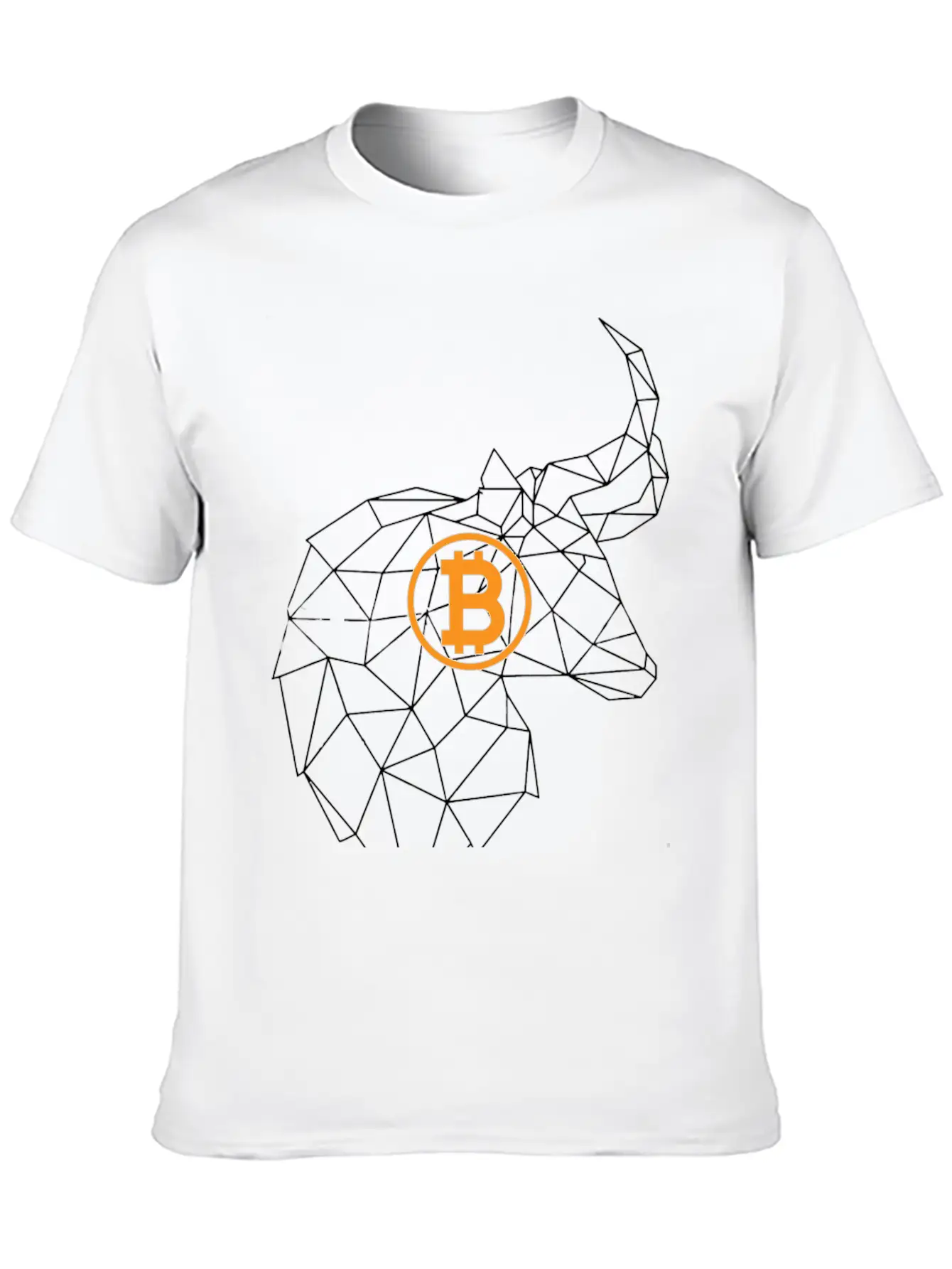 Bitcoin Bull Unisex Short Sleeve Soft Cotton T-Shirt – Casual Everyday Wear