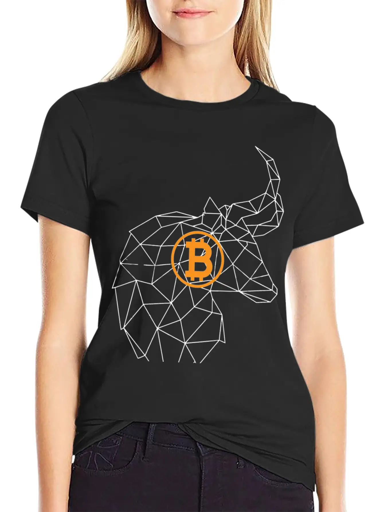 Bitcoin Bull Unisex Short Sleeve Soft Cotton T-Shirt – Casual Everyday Wear