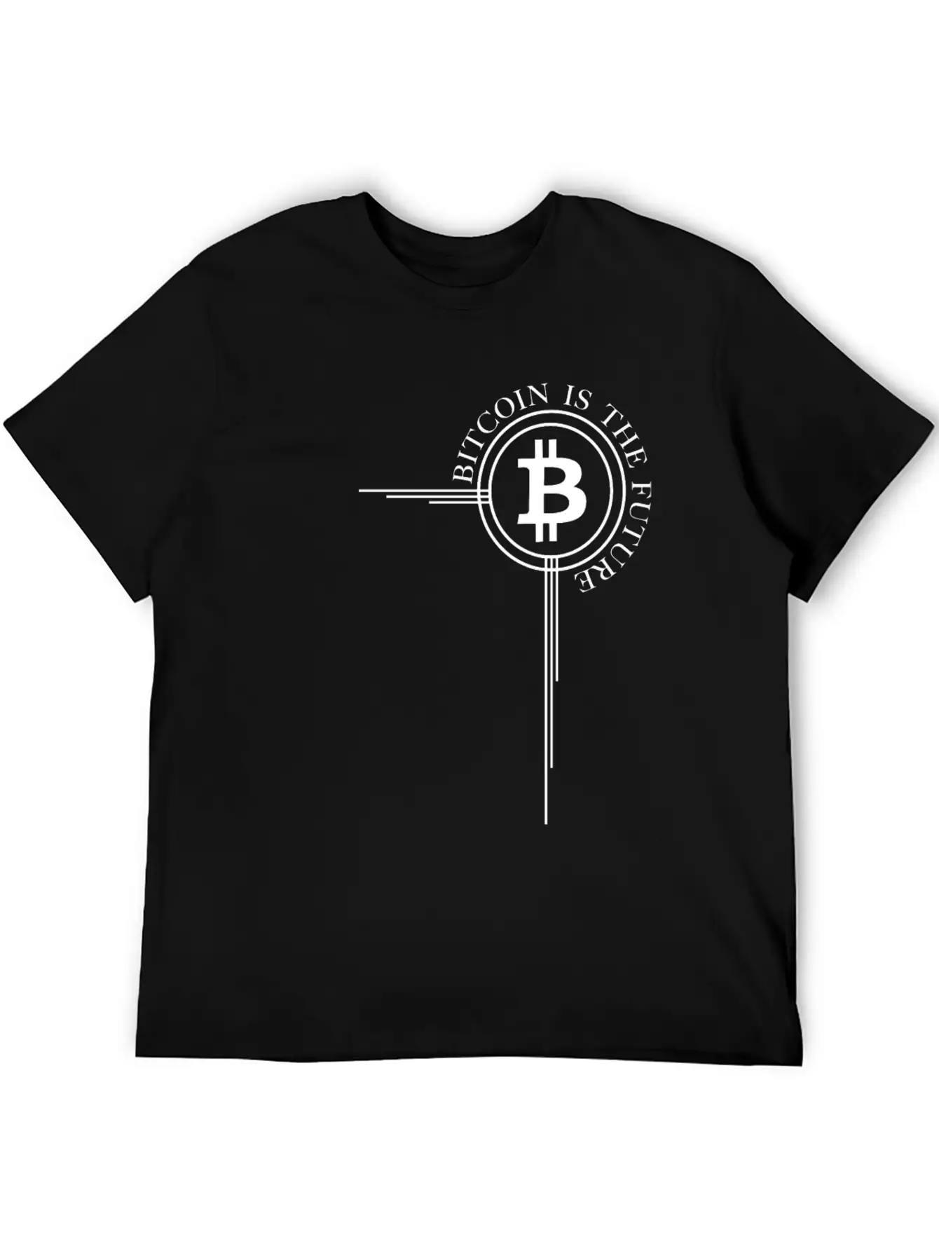 Bitcoin Cross Bitcoin Is The Future Cryptocurrency Timeless Short Sleeve Tee – Comfy And Minimalist Design