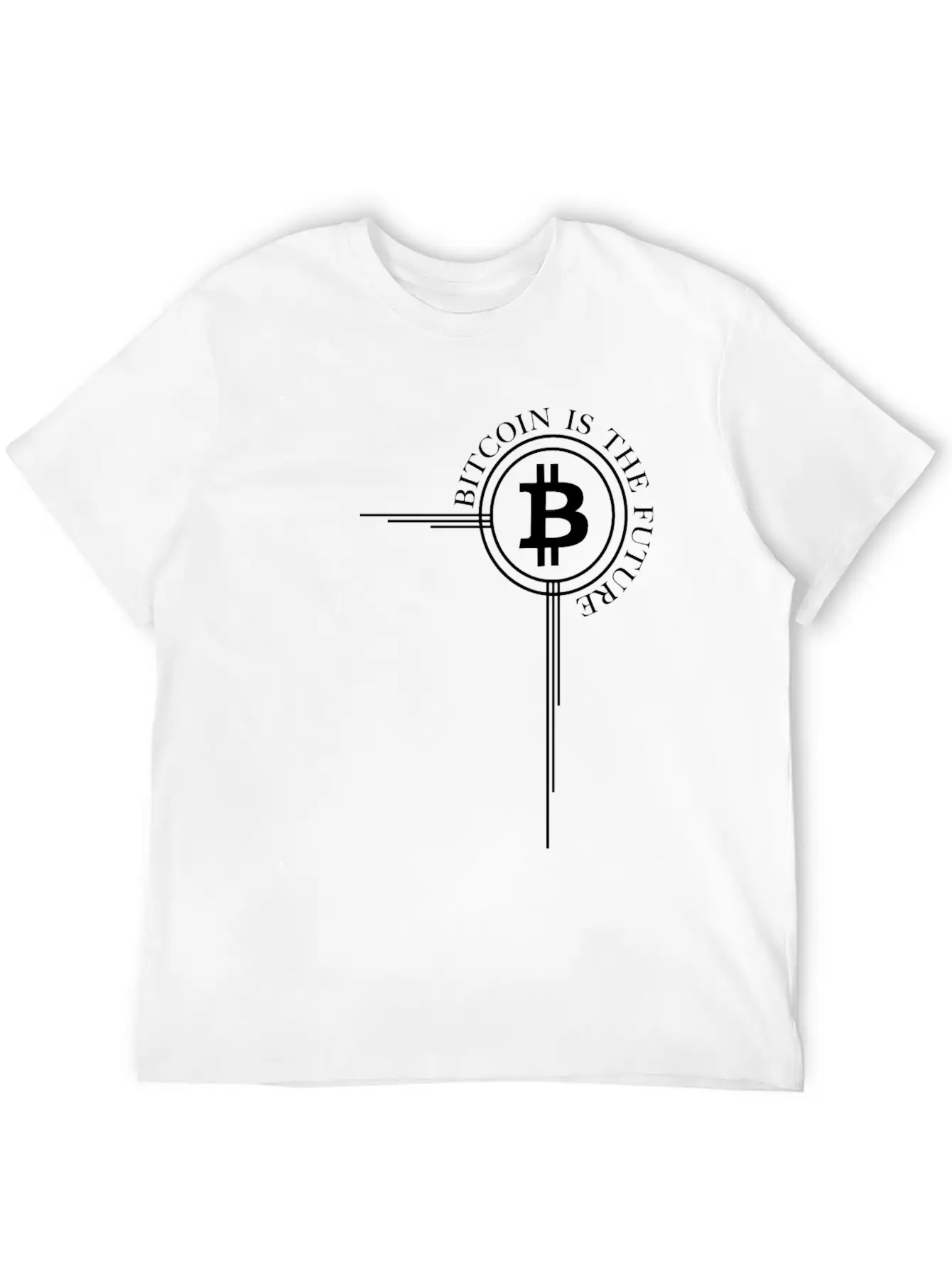 Bitcoin Cross Bitcoin Is The Future Cryptocurrency Timeless Short Sleeve Tee – Comfy And Minimalist Design