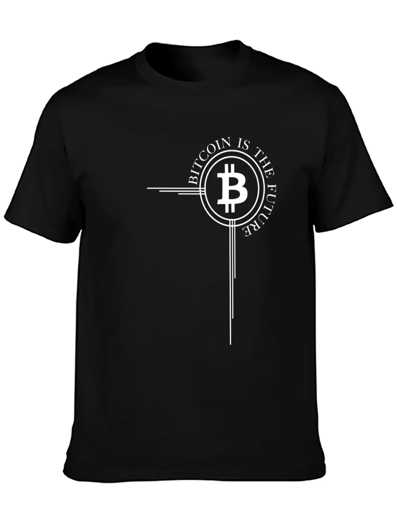 Bitcoin Cross Bitcoin Is The Future Cryptocurrency Timeless Short Sleeve Tee – Comfy And Minimalist Design