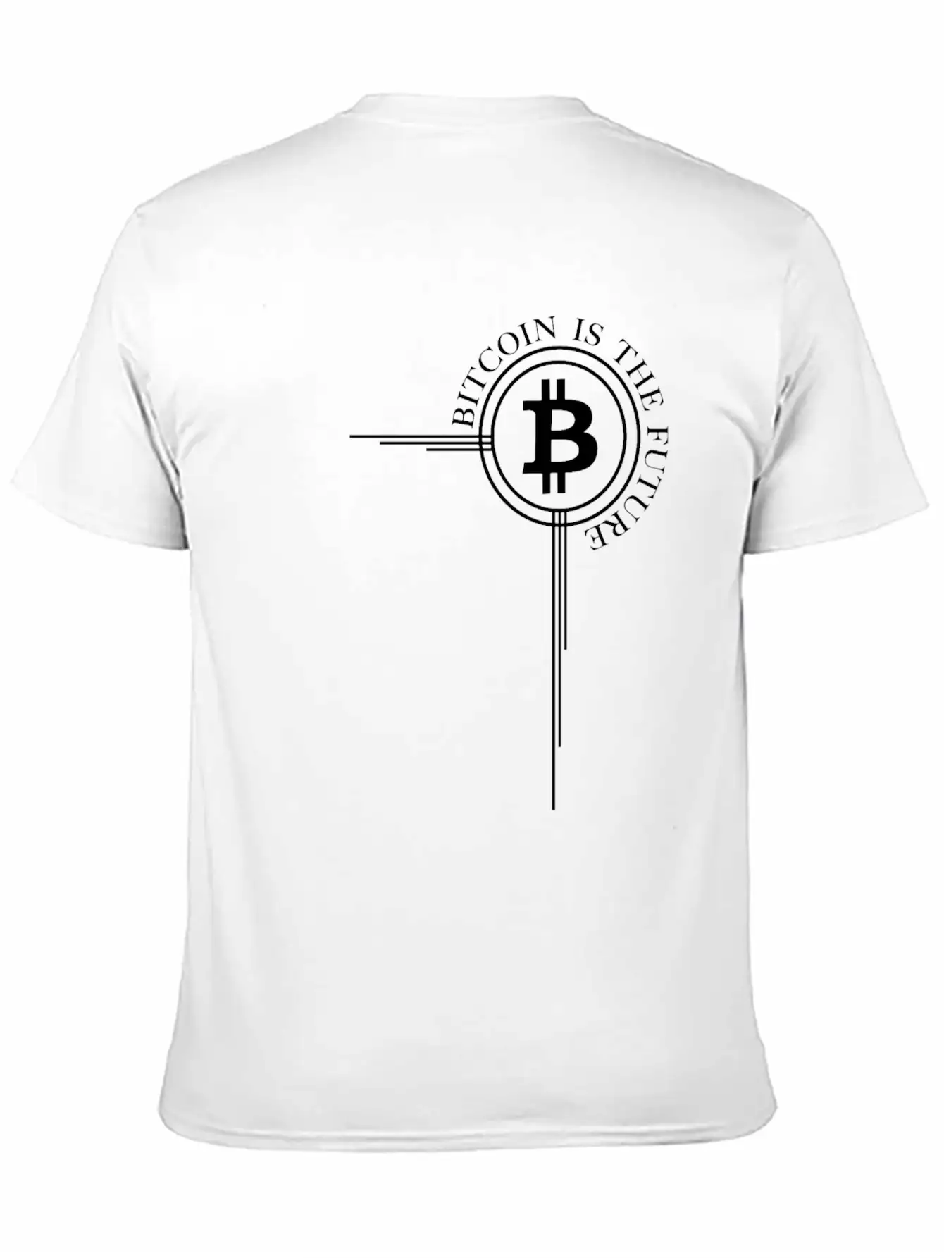 Bitcoin Cross Bitcoin Is The Future Cryptocurrency Timeless Short Sleeve Tee – Comfy And Minimalist Design