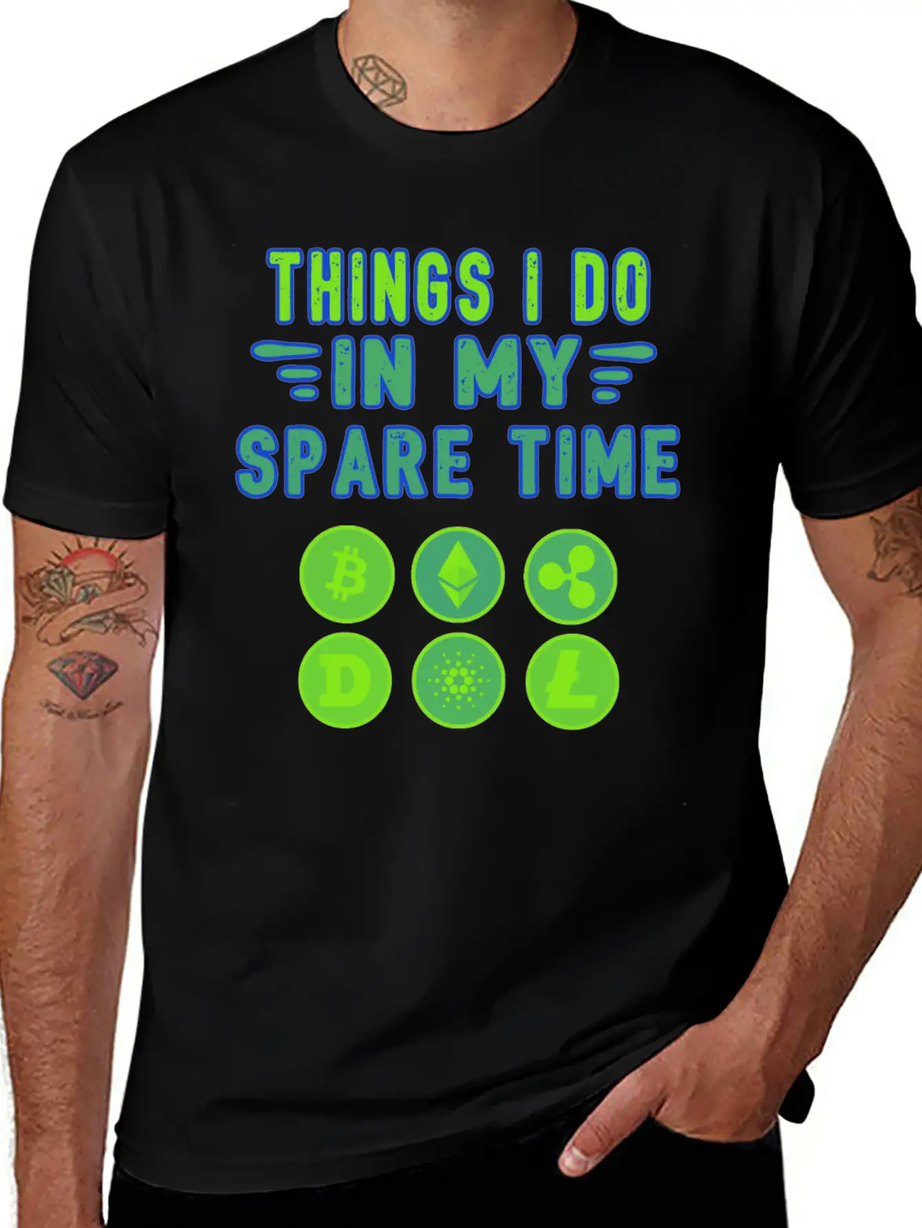 Bitcoin Crypto Btc Trader Crypto Stylish Everyday T-Shirt – Unisex Basic Cotton Tee