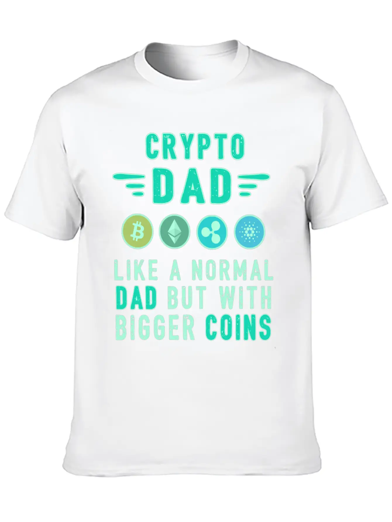 Bitcoin Crypto Father Dad Trader Crypto Essential Unisex Summer Tee – Soft Cotton Casual Fit