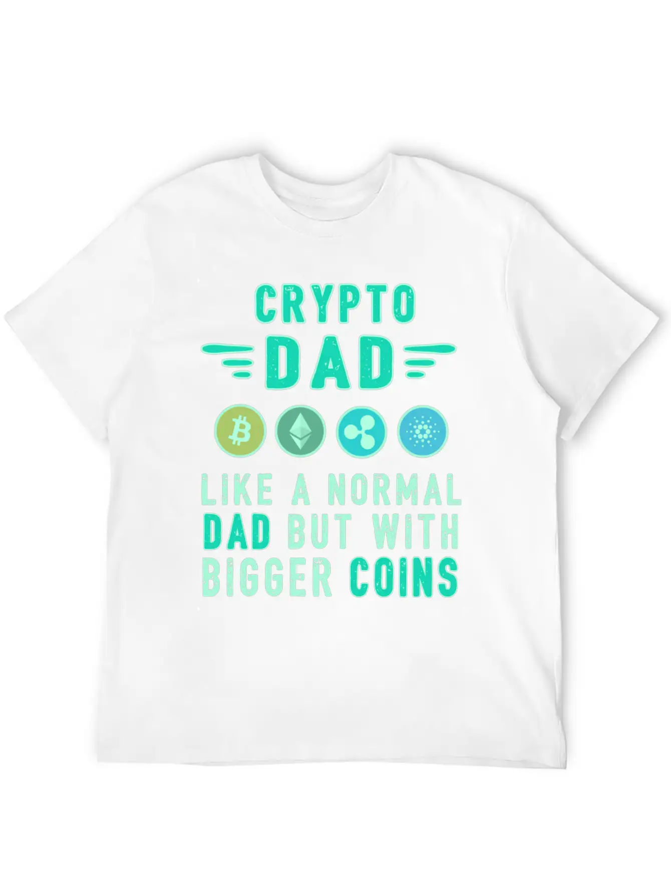 Bitcoin Crypto Father Dad Trader Crypto Essential Unisex Summer Tee – Soft Cotton Casual Fit
