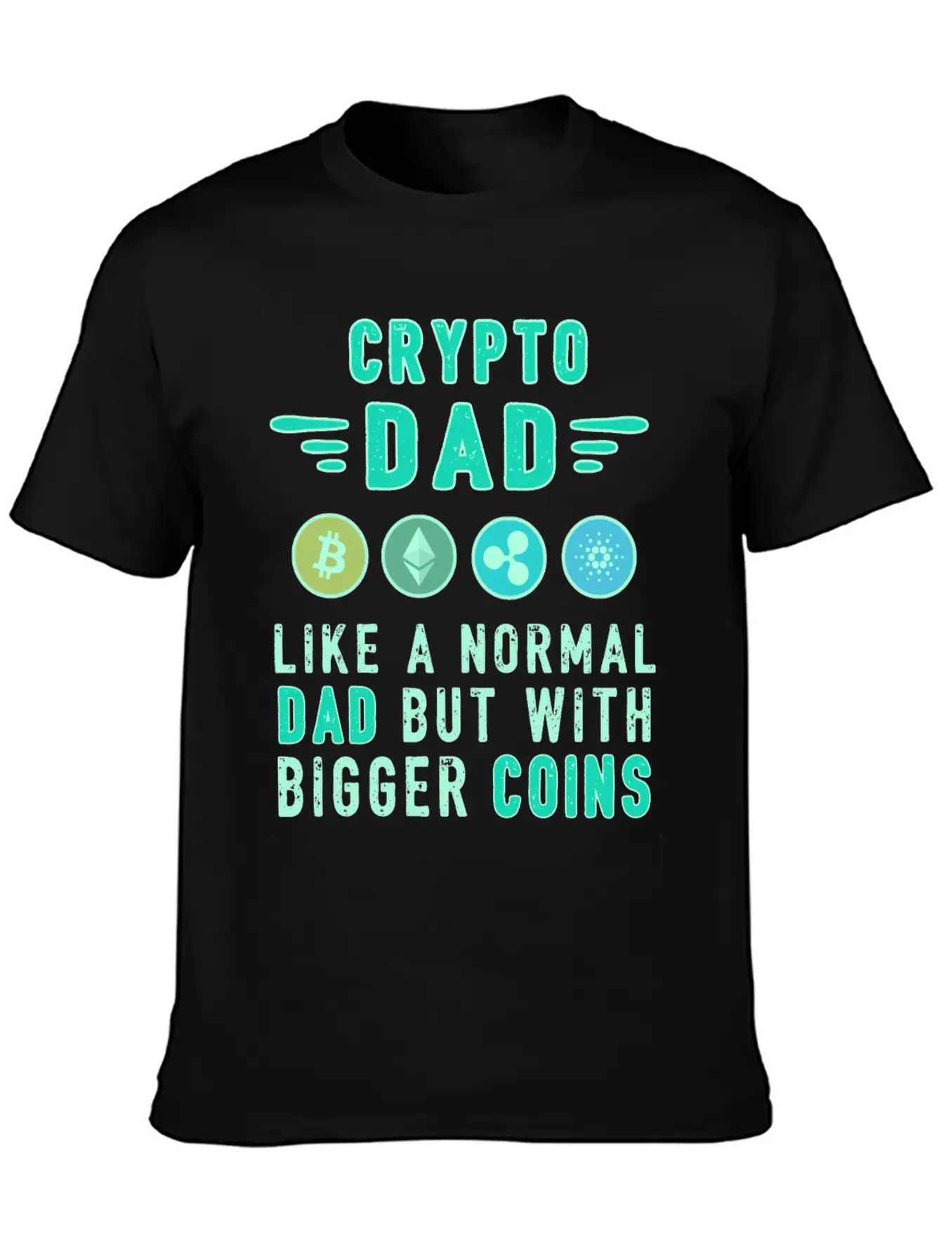 Bitcoin Crypto Father Dad Trader Crypto Essential Unisex Summer Tee – Soft Cotton Casual Fit
