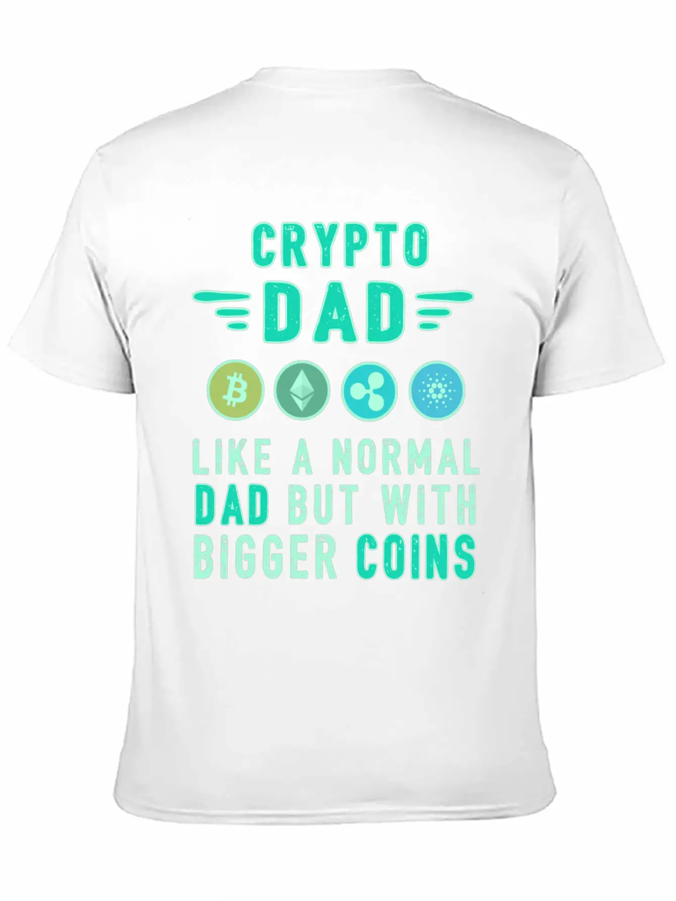 Bitcoin Crypto Father Dad Trader Crypto Essential Unisex Summer Tee – Soft Cotton Casual Fit