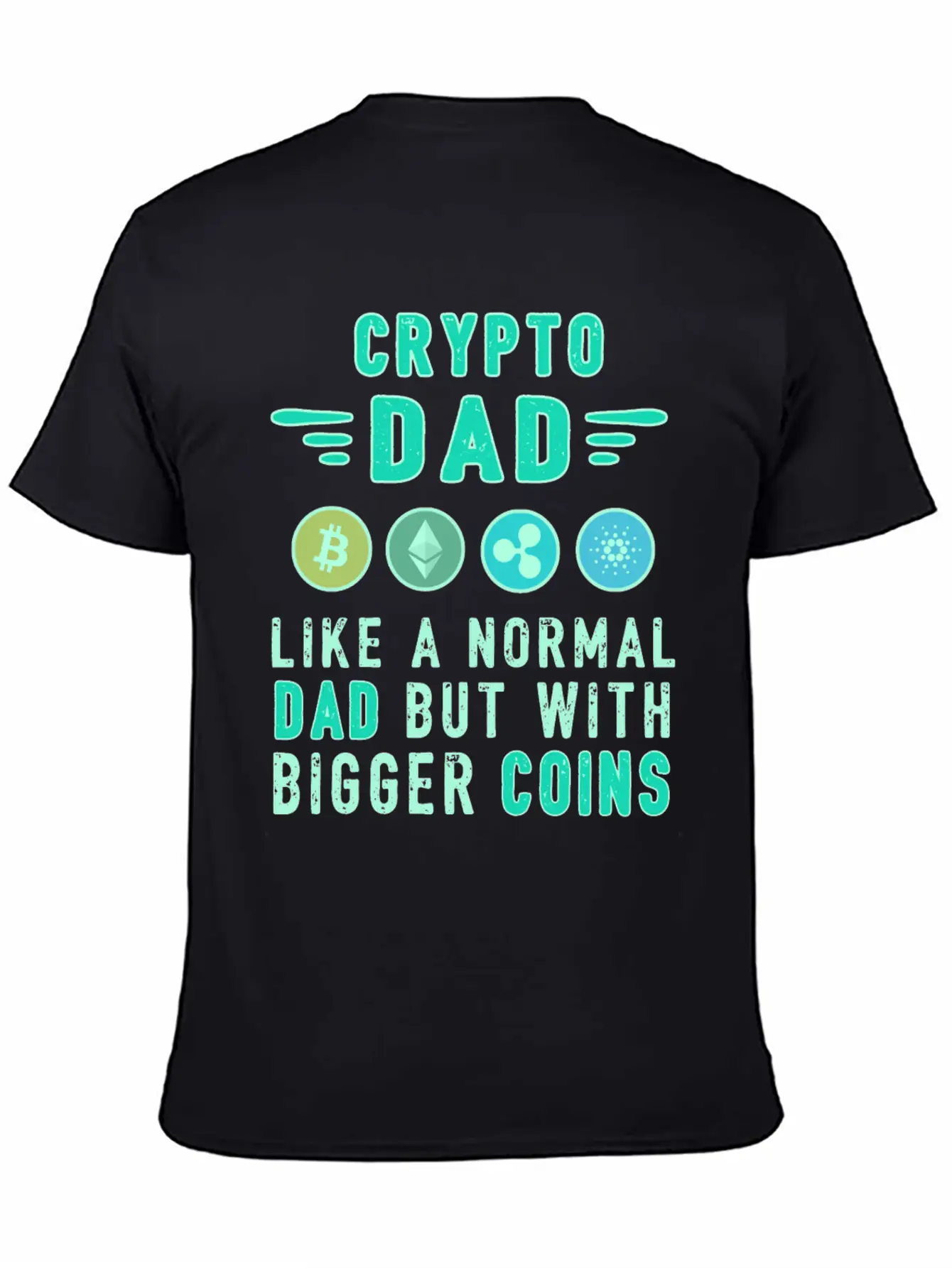 Bitcoin Crypto Father Dad Trader Crypto Essential Unisex Summer Tee – Soft Cotton Casual Fit