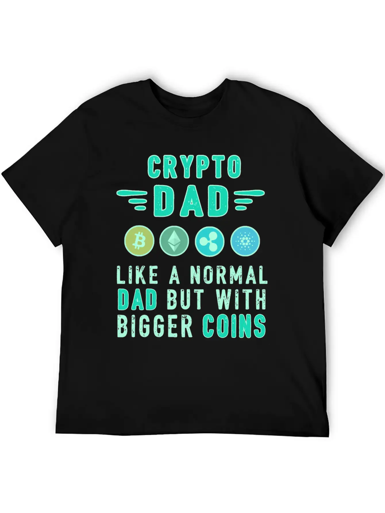 Bitcoin Crypto Father Dad Trader Crypto Essential Unisex Summer Tee – Soft Cotton Casual Fit