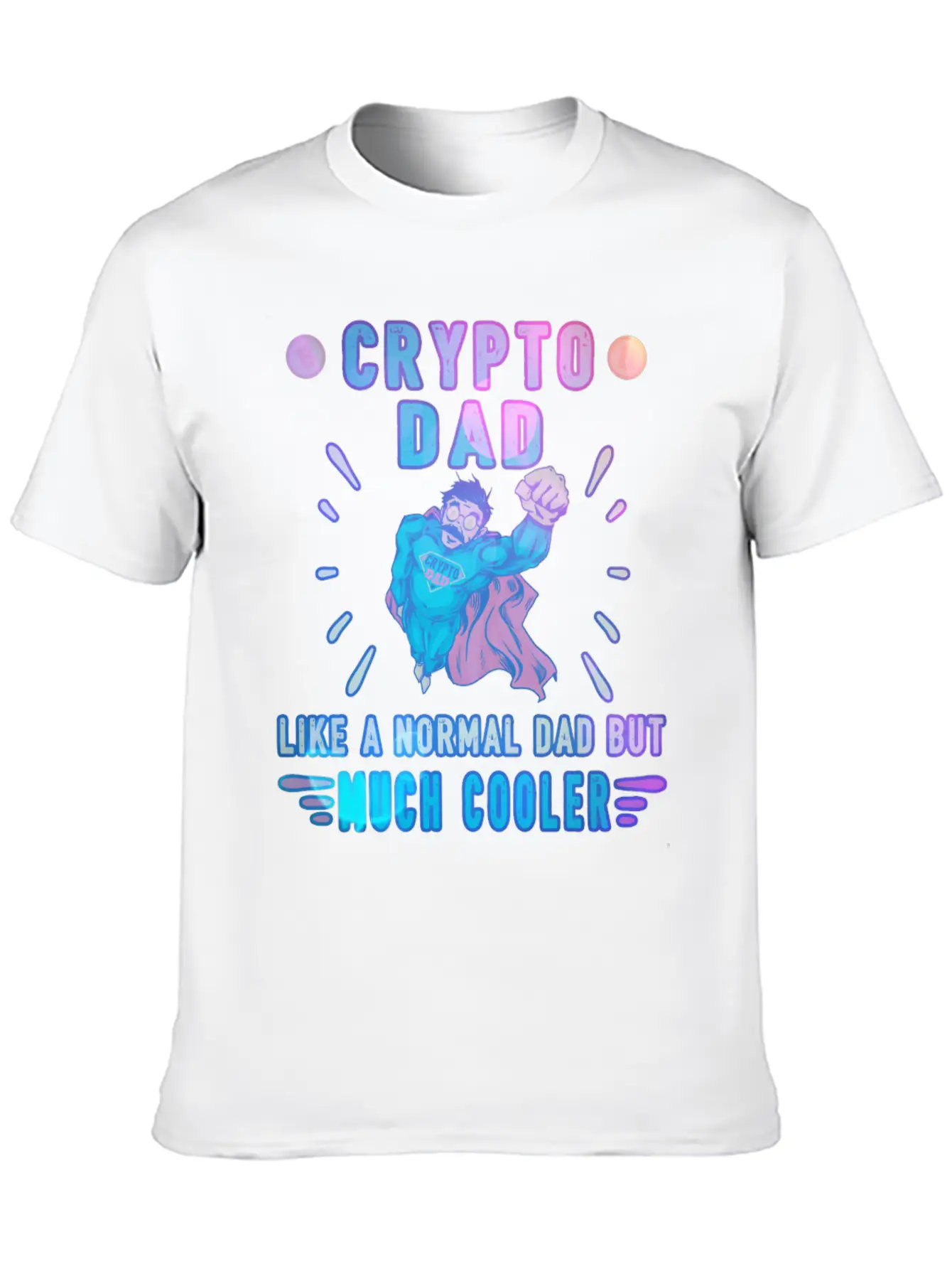 Bitcoin Crypto Father Dad Trader Crypto Stylish Everyday T-Shirt – Unisex Basic Cotton Tee