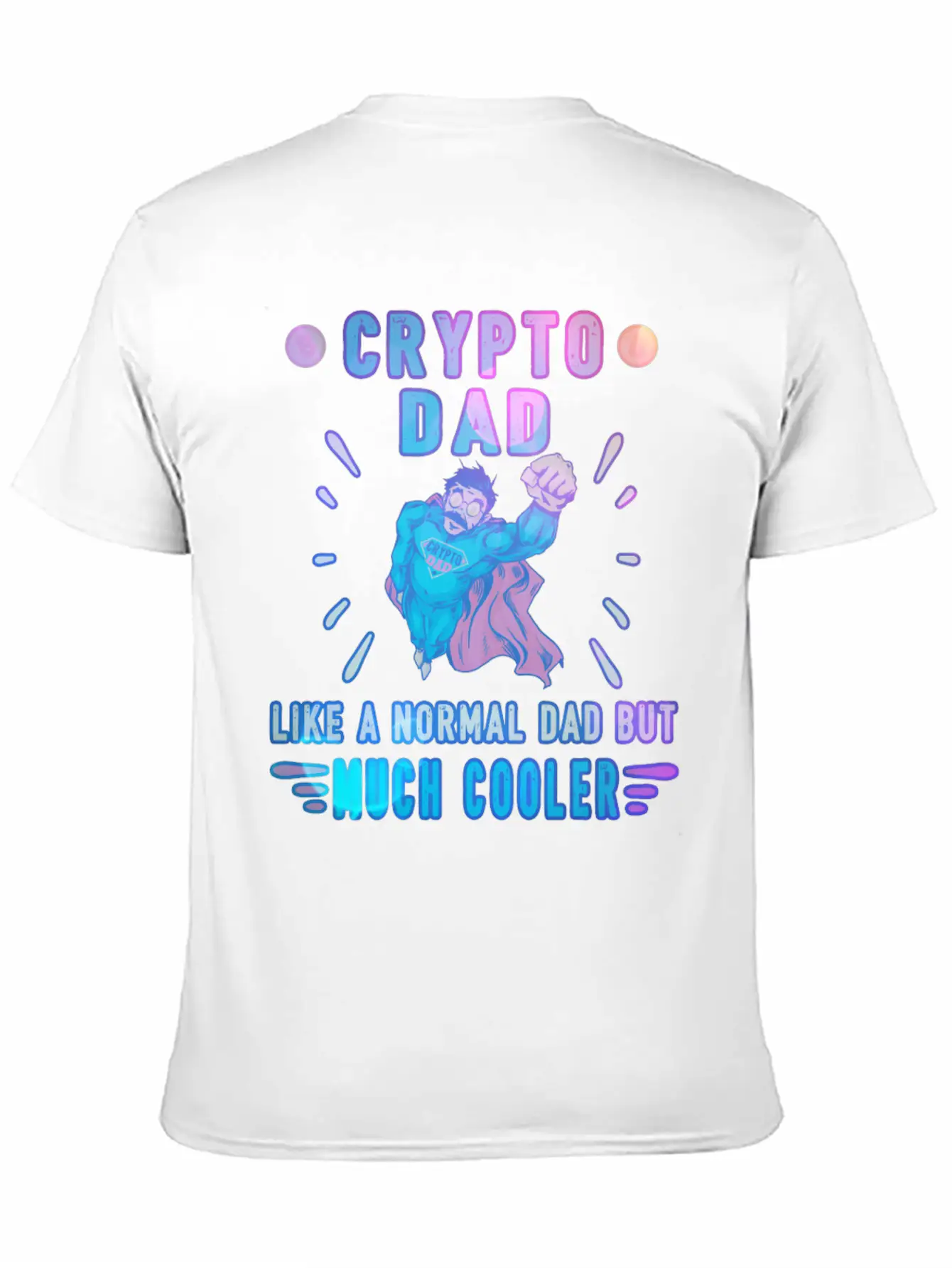 Bitcoin Crypto Father Dad Trader Crypto Stylish Everyday T-Shirt – Unisex Basic Cotton Tee