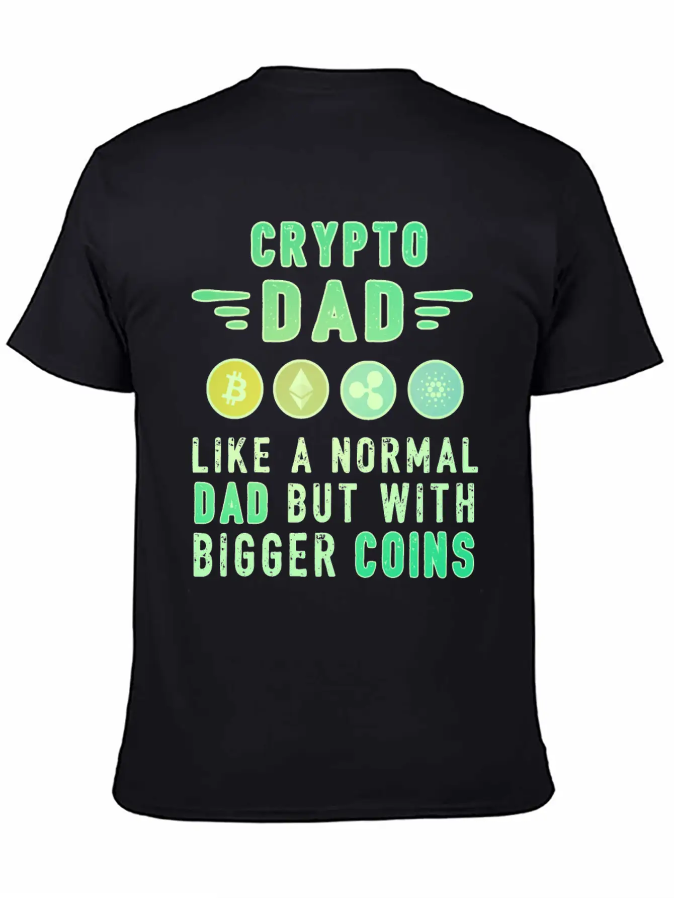 Bitcoin Crypto Father Dad Trader Crypto Timeless Short Sleeve Tee – Comfy And Minimalist Design