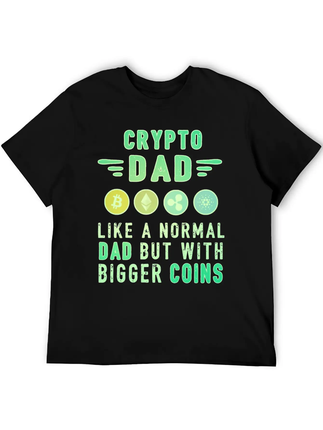 Bitcoin Crypto Father Dad Trader Crypto Timeless Short Sleeve Tee – Comfy And Minimalist Design