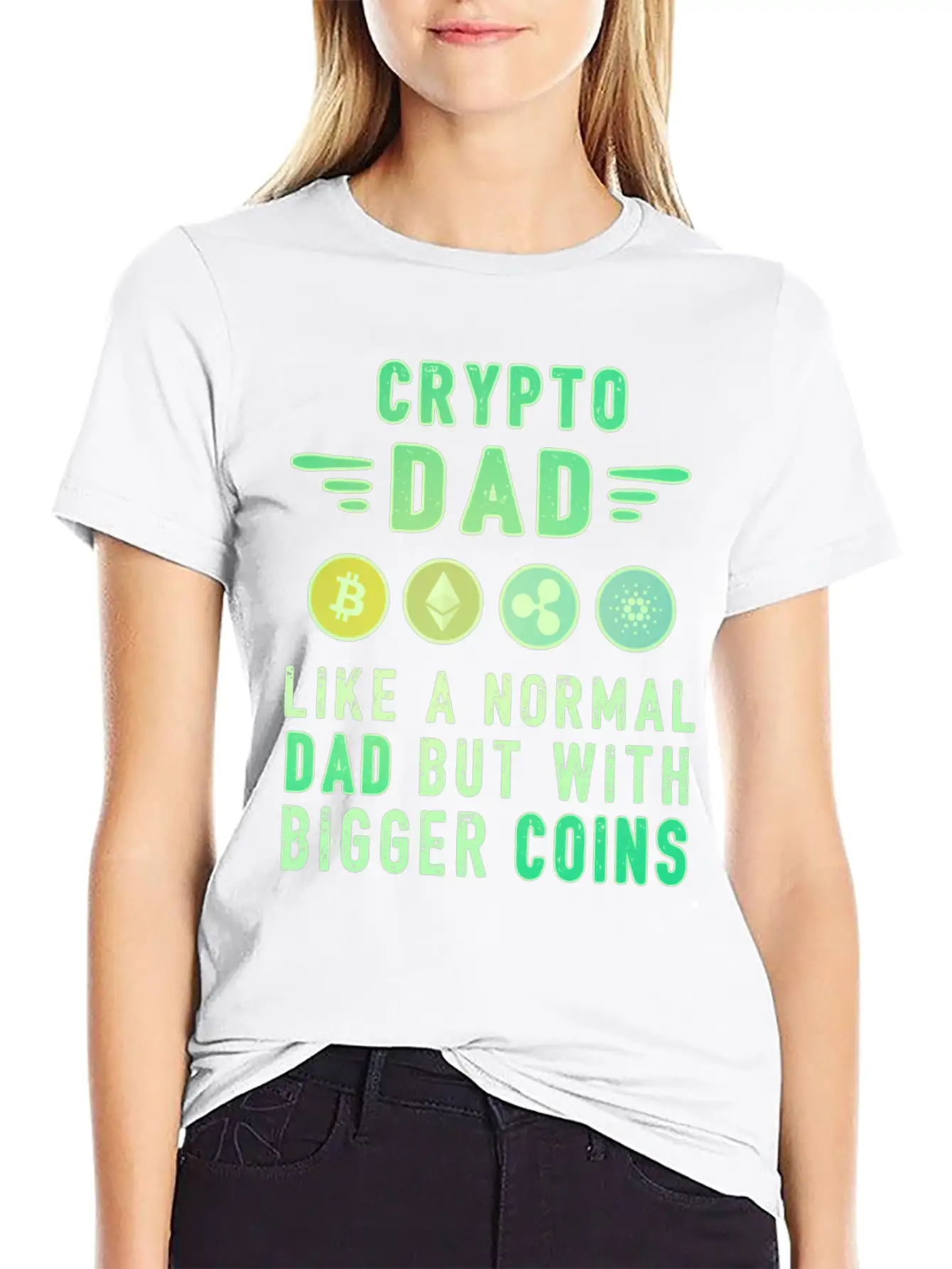 Bitcoin Crypto Father Dad Trader Crypto Timeless Short Sleeve Tee – Comfy And Minimalist Design