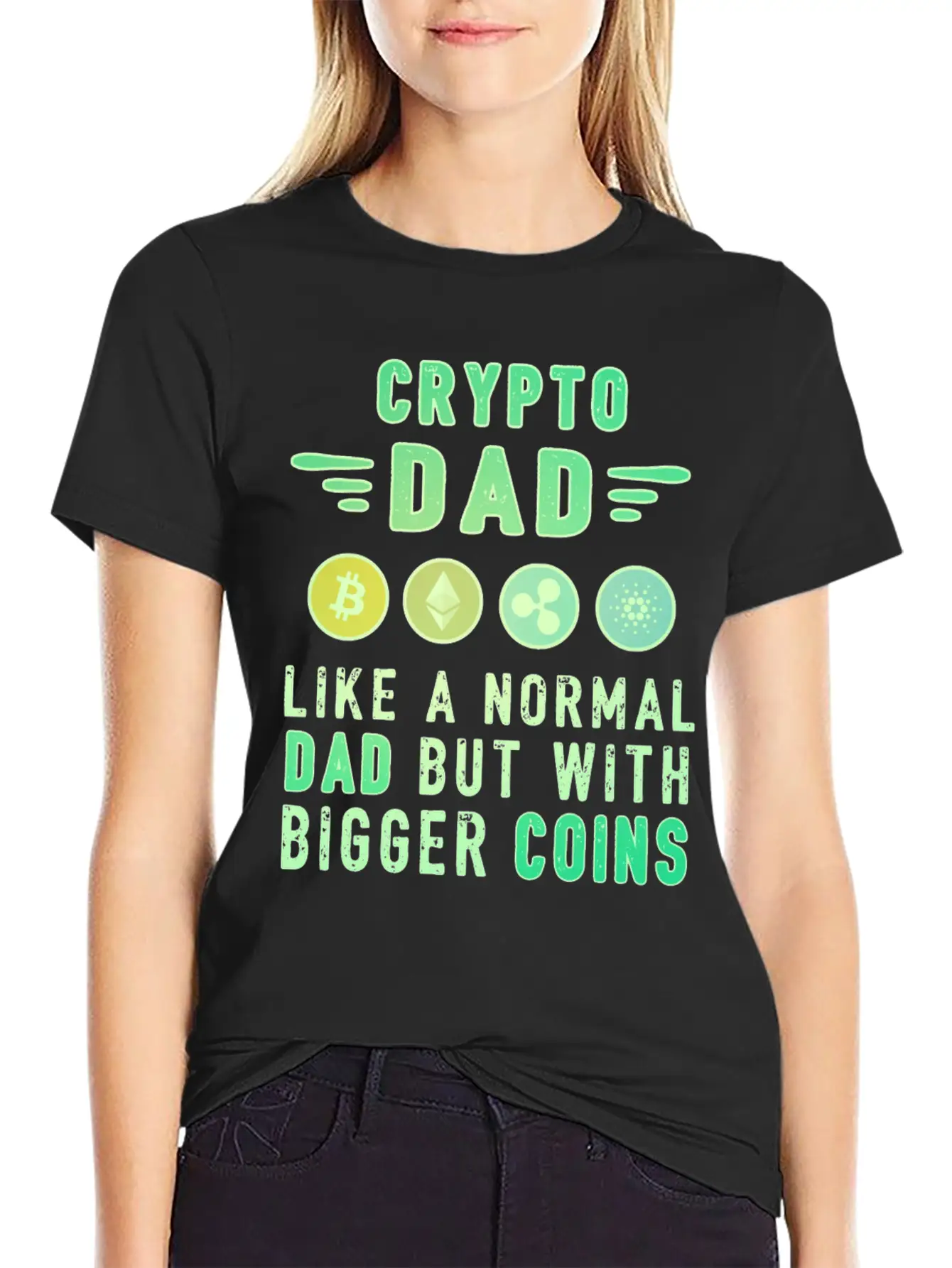 Bitcoin Crypto Father Dad Trader Crypto Timeless Short Sleeve Tee – Comfy And Minimalist Design