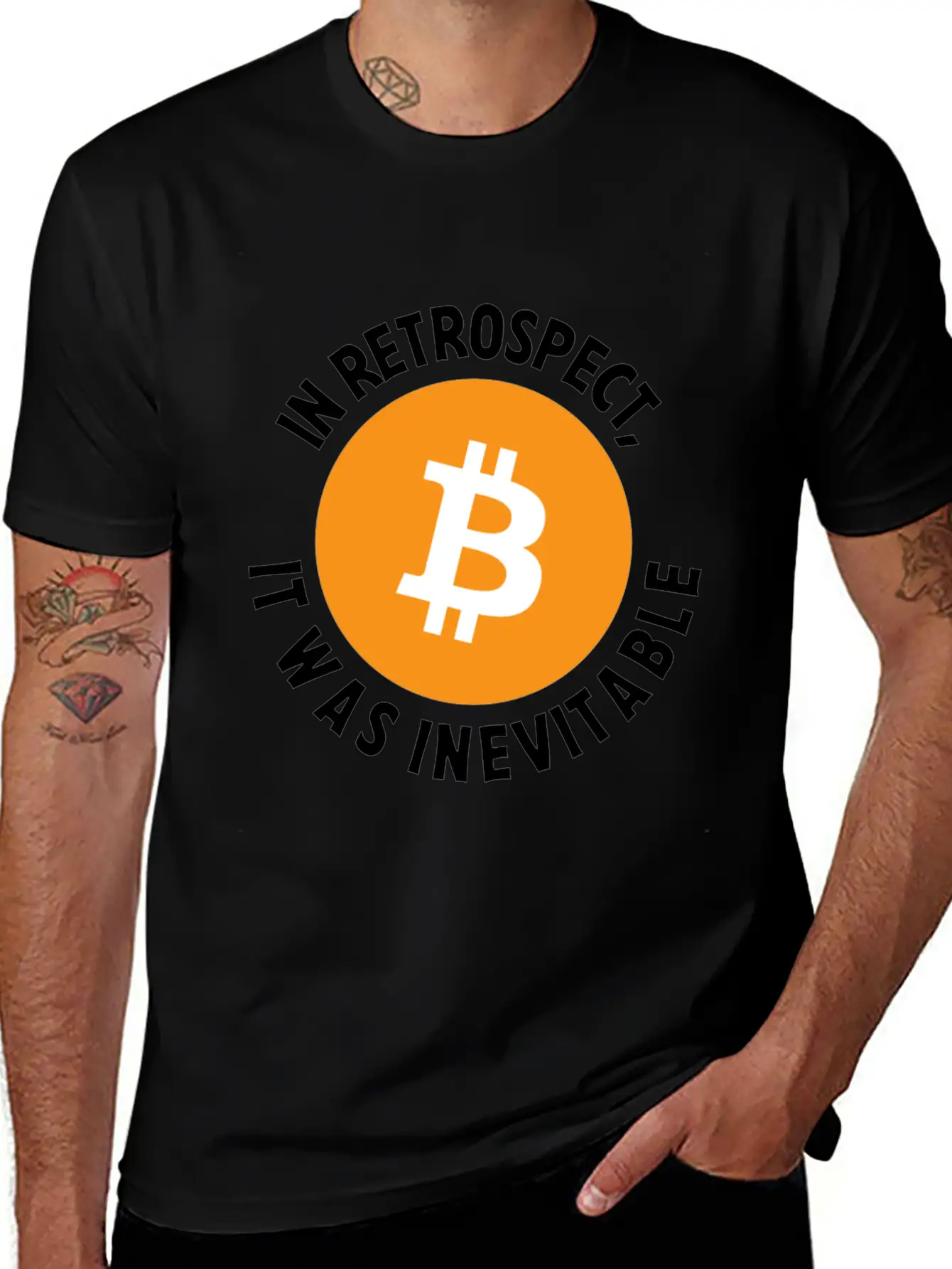 Bitcoin Crypto In Retrospect, It Was Inevitable - Comfortable Minimalist Graphic Tee – Summer Style Essential