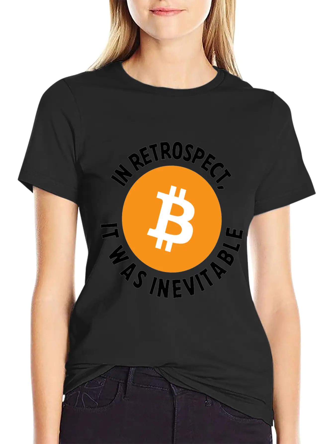 Bitcoin Crypto In Retrospect, It Was Inevitable - Comfortable Minimalist Graphic Tee – Summer Style Essential