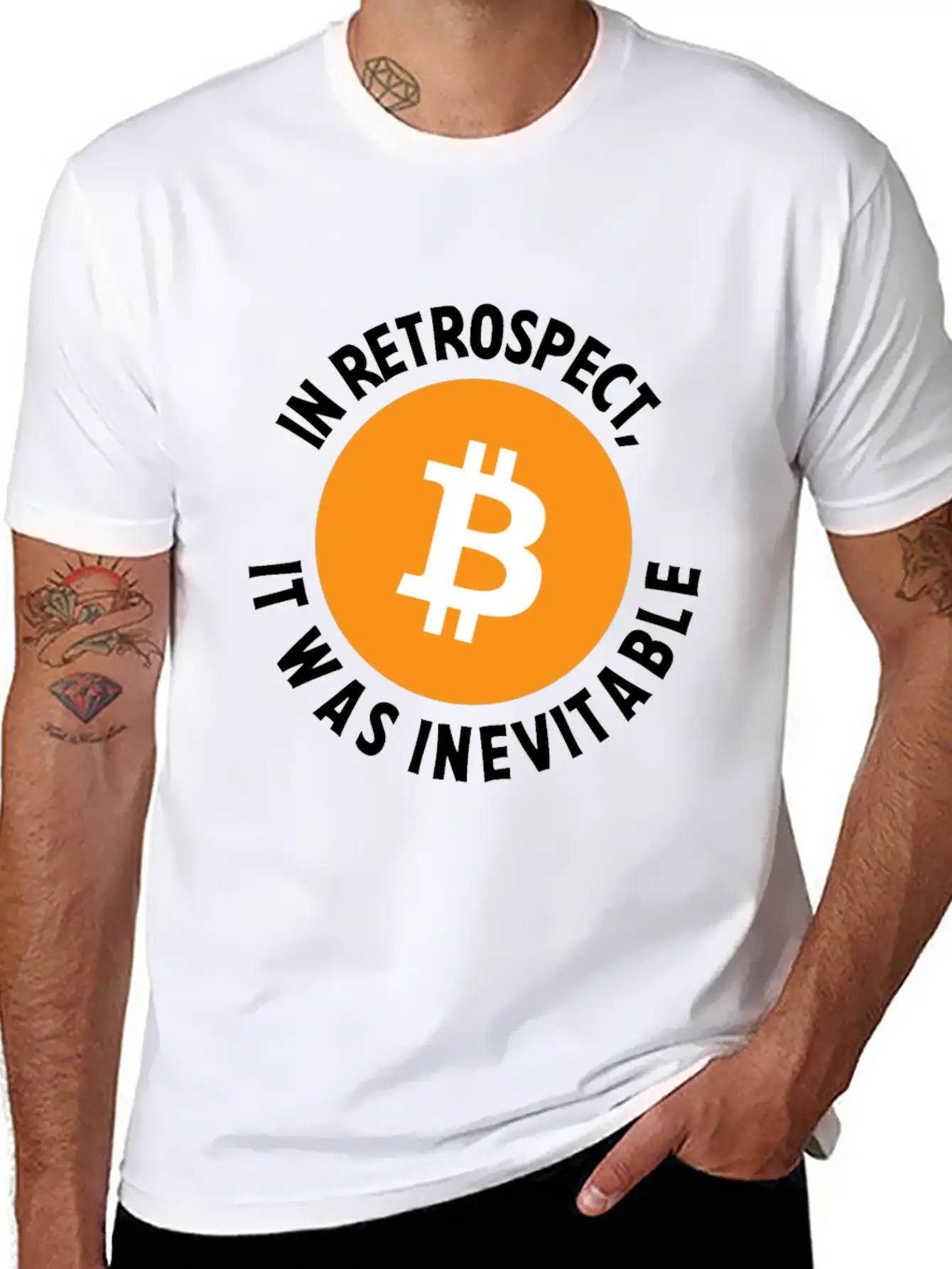 Bitcoin Crypto In Retrospect, It Was Inevitable - Comfortable Minimalist Graphic Tee – Summer Style Essential