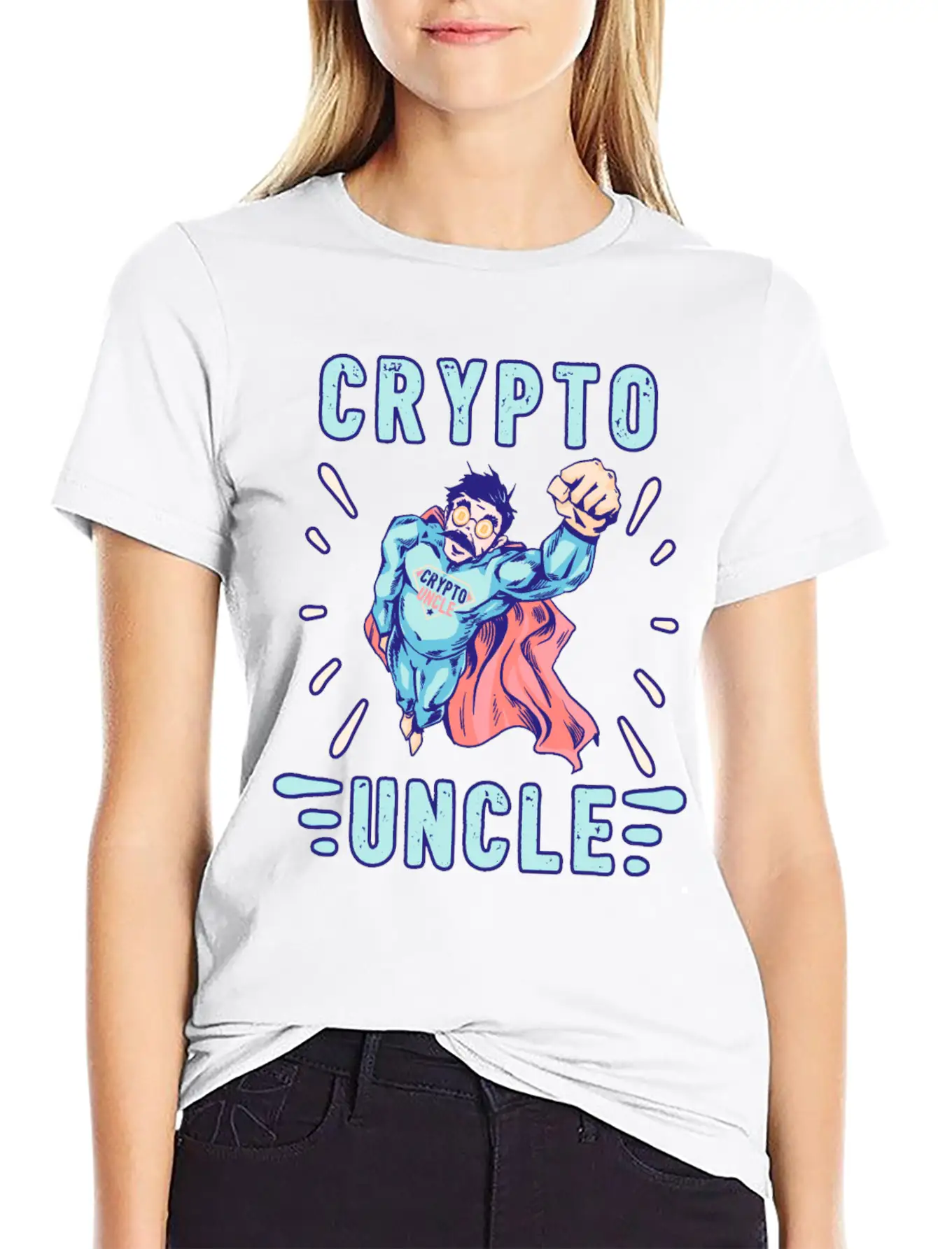Bitcoin Crypto Uncle Cool Trader Crypto Essential Unisex Summer Tee – Soft Cotton Casual Fit