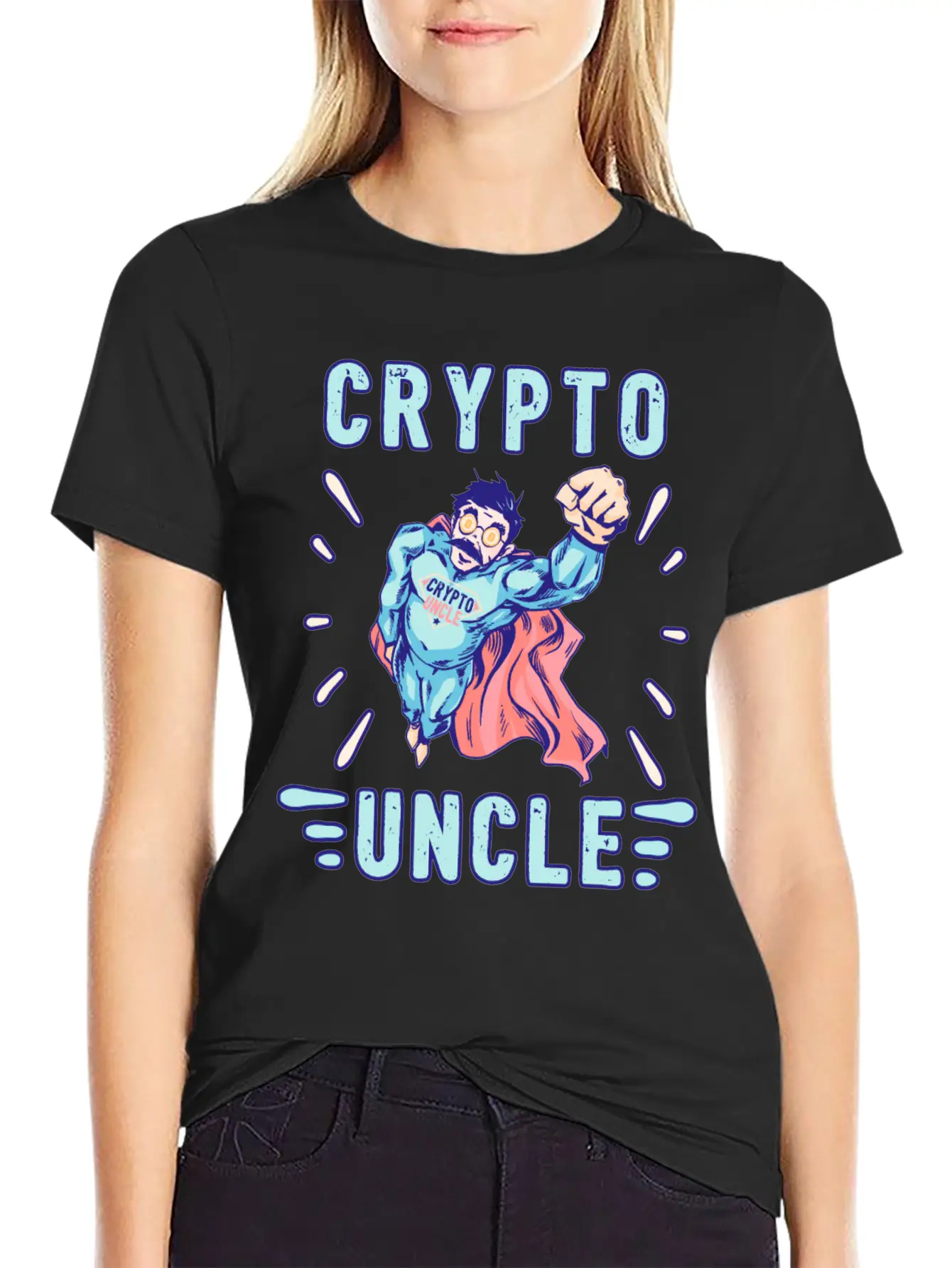 Bitcoin Crypto Uncle Cool Trader Crypto Essential Unisex Summer Tee – Soft Cotton Casual Fit