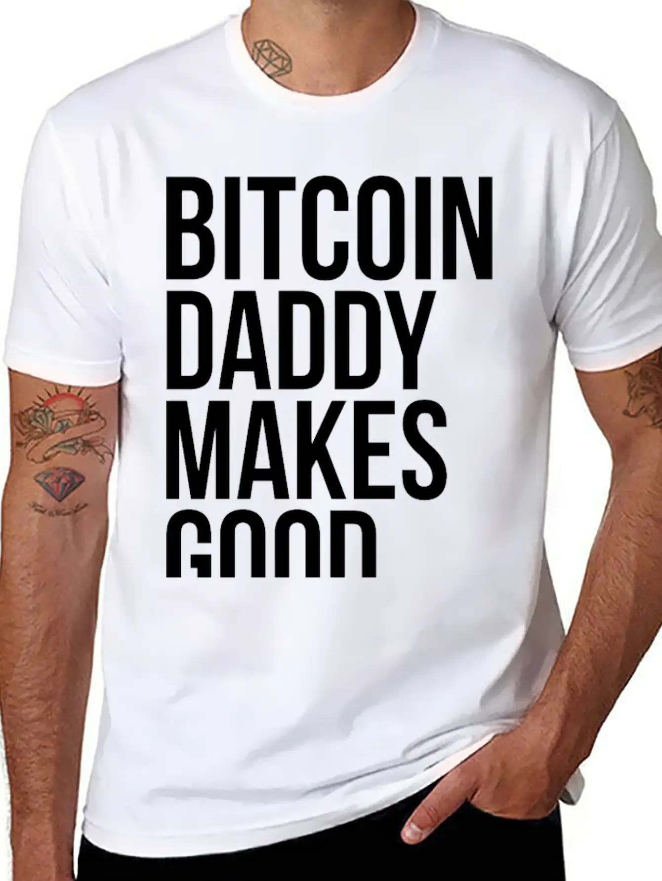 Bitcoin Daddy,Crypto Investor,BTC Trader,Money Essential Unisex Summer Tee – Soft Cotton Casual Fit