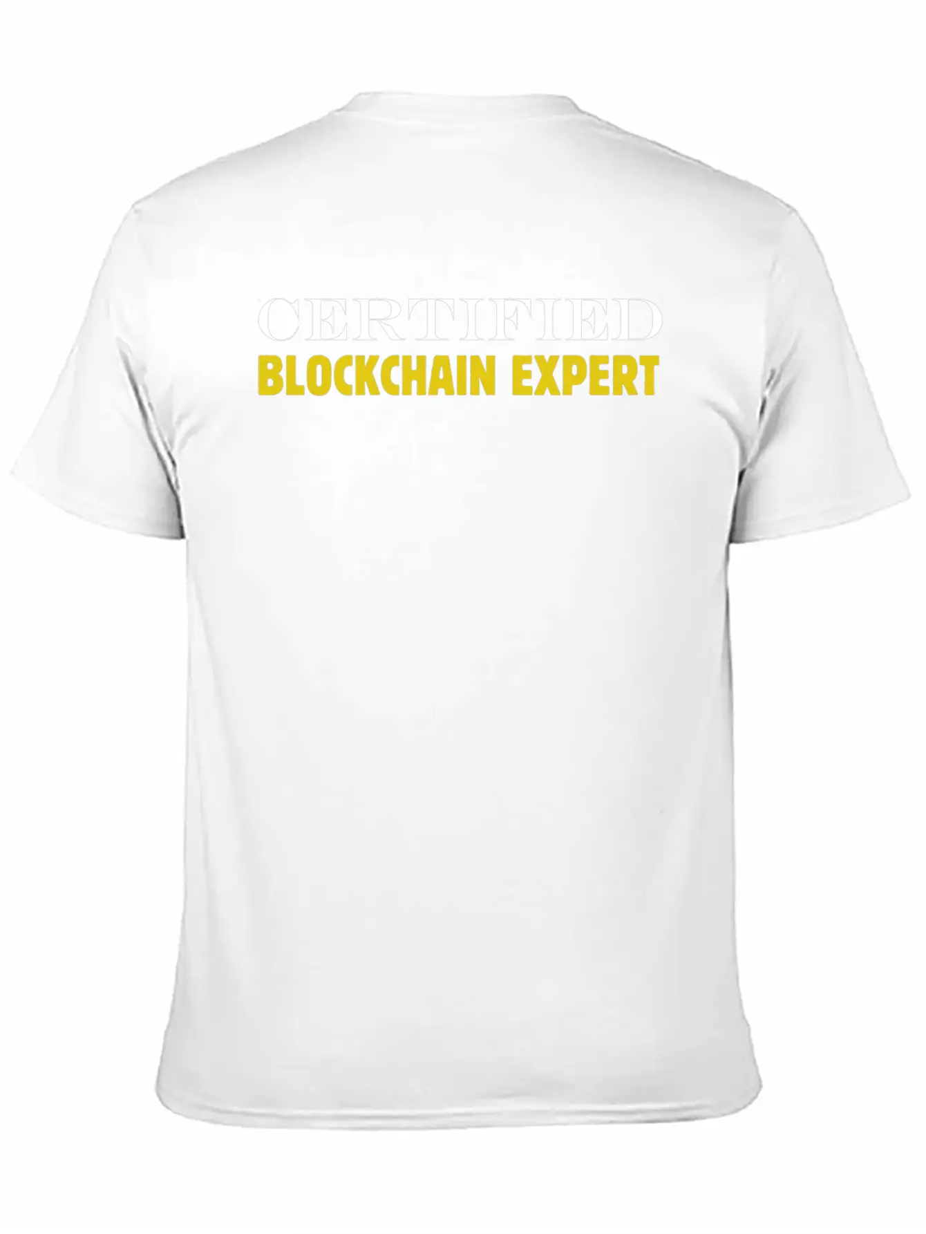 Bitcoin Expert Certified Blockchain Expert Currenc Stylish Everyday T-Shirt – Unisex Basic Cotton Tee