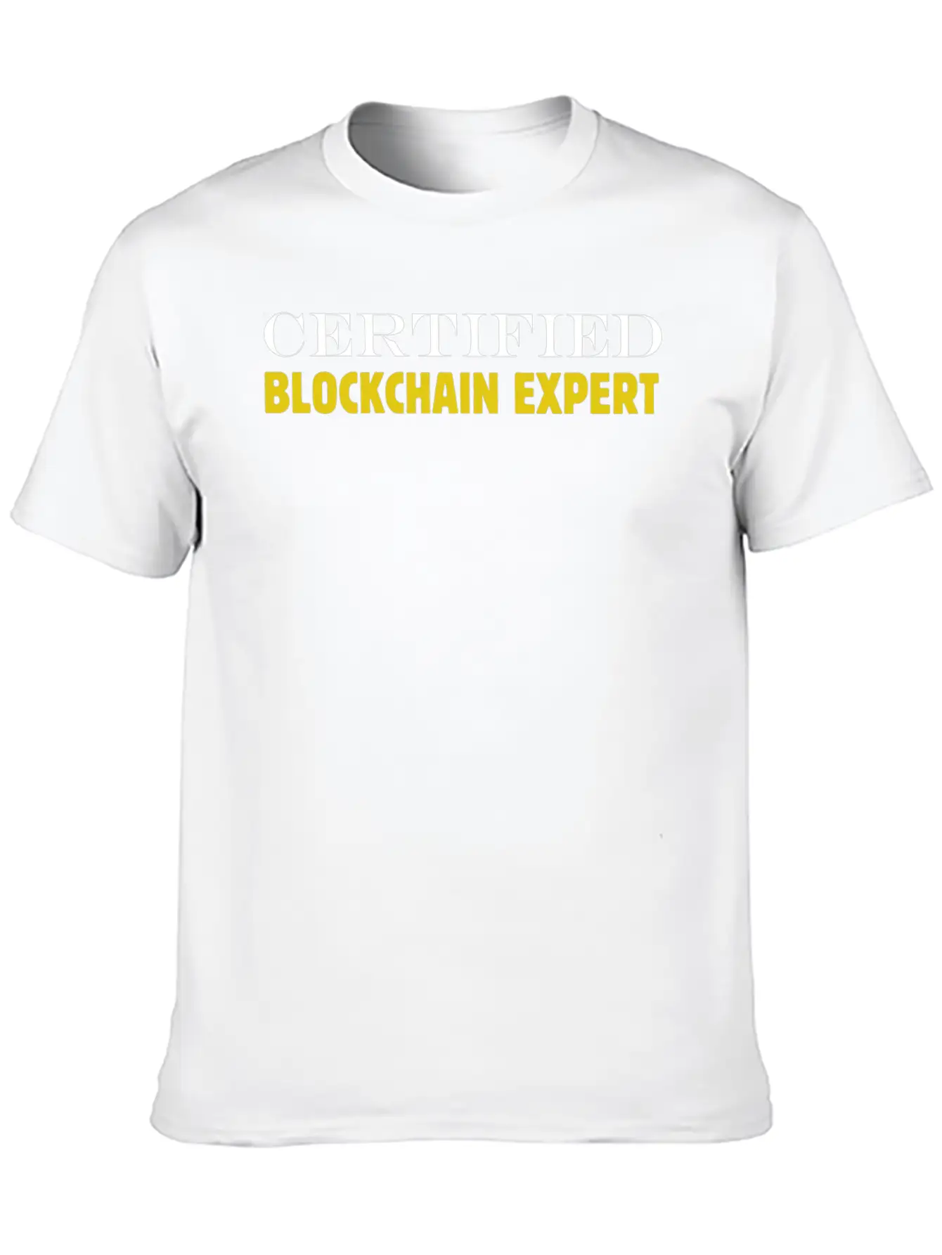 Bitcoin Expert Certified Blockchain Expert Currenc Stylish Everyday T-Shirt – Unisex Basic Cotton Tee