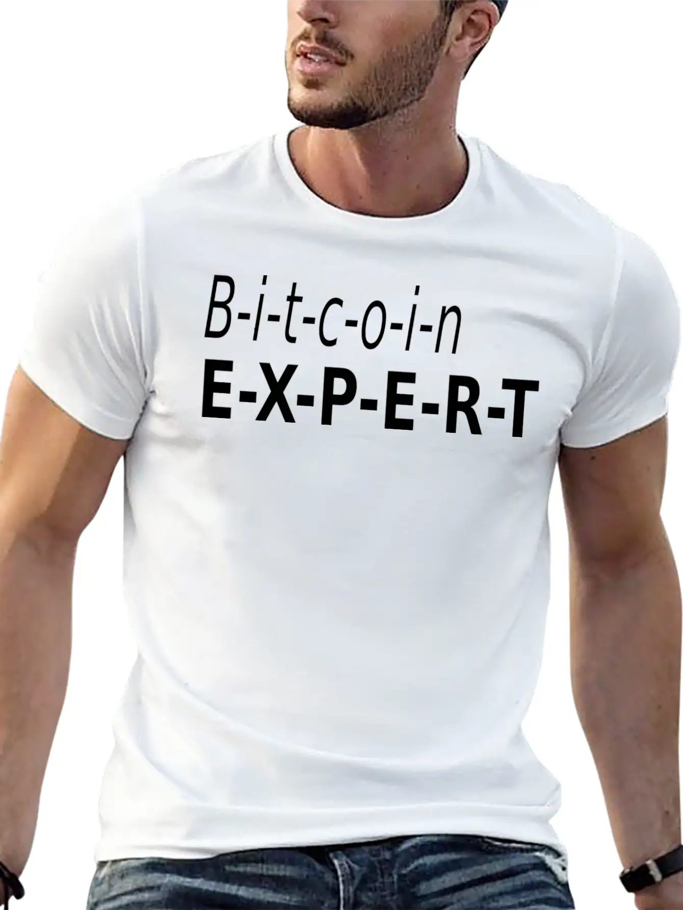 Bitcoin Expert Stylish Everyday T-Shirt – Unisex Basic Cotton Tee
