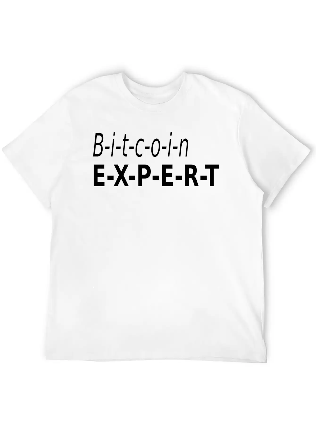 Bitcoin Expert Stylish Everyday T-Shirt – Unisex Basic Cotton Tee