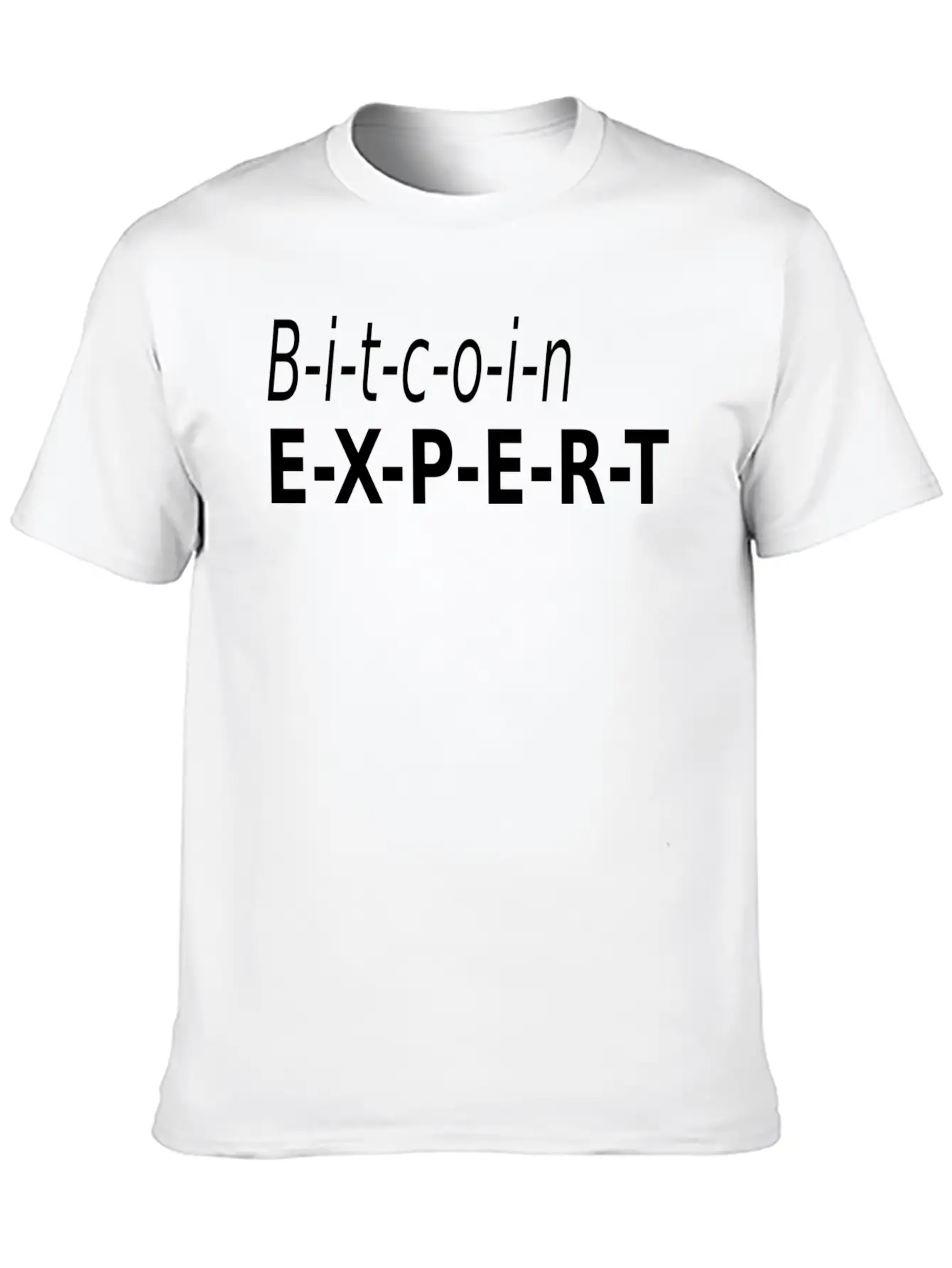 Bitcoin Expert Stylish Everyday T-Shirt – Unisex Basic Cotton Tee