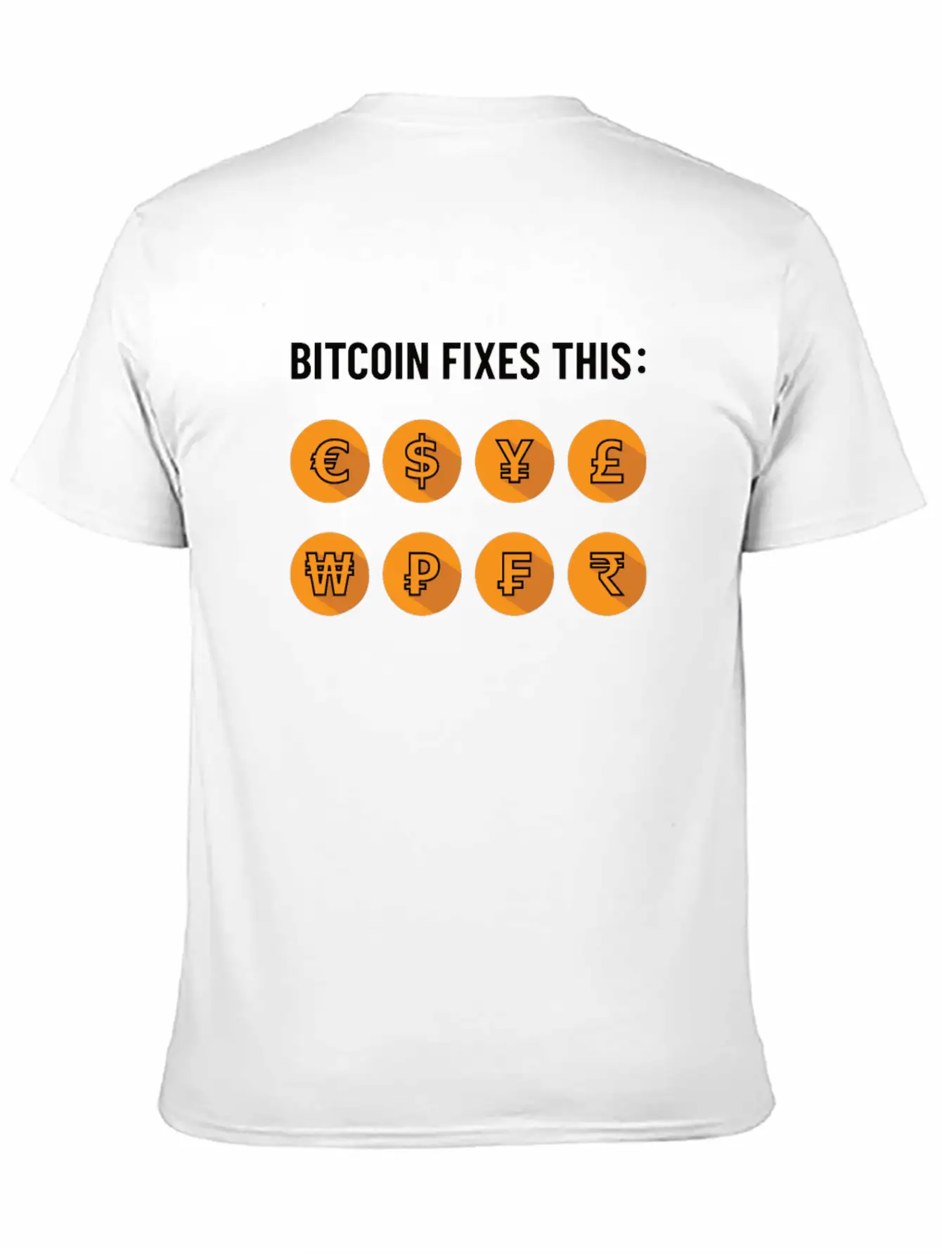 Bitcoin Fixes This - Bitcoiner, BTC Only Gift Unisex Short Sleeve Soft Cotton T-Shirt – Casual Everyday Wear