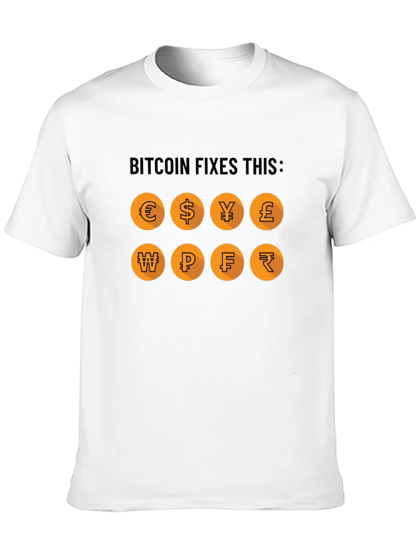 Bitcoin Fixes This - Bitcoiner, BTC Only Gift Unisex Short Sleeve Soft Cotton T-Shirt – Casual Everyday Wear