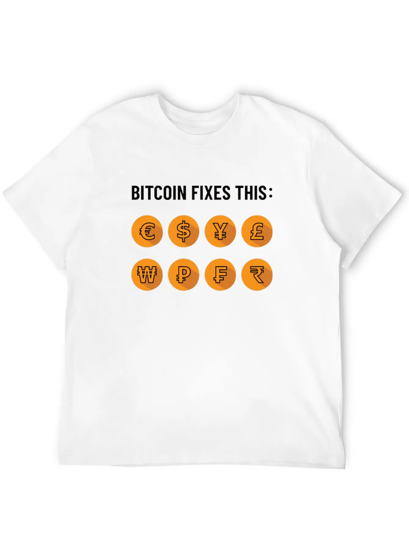 Bitcoin Fixes This - Bitcoiner, BTC Only Gift Unisex Short Sleeve Soft Cotton T-Shirt – Casual Everyday Wear