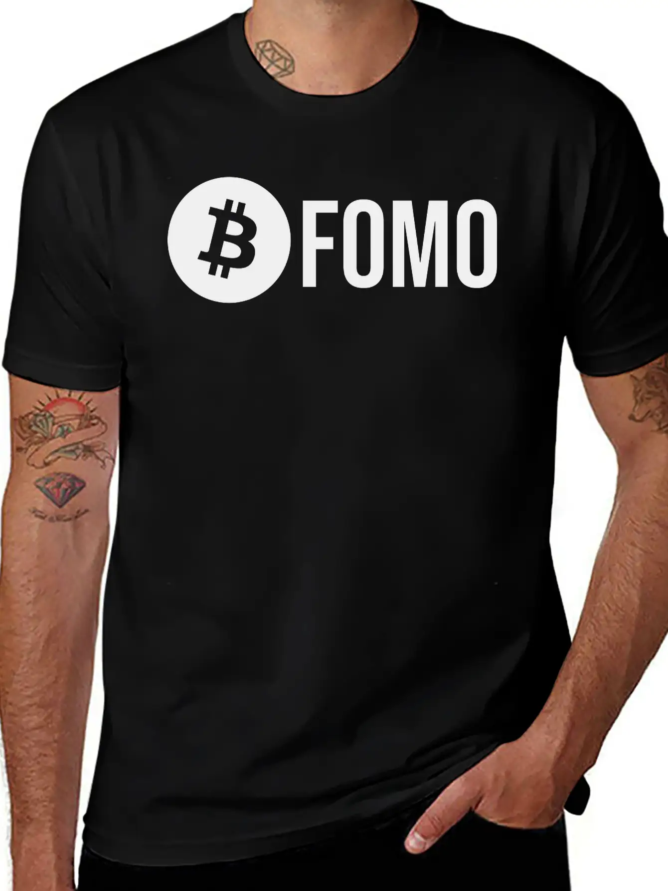 Bitcoin FOMO Unisex Short Sleeve Soft Cotton T-Shirt – Casual Everyday Wear