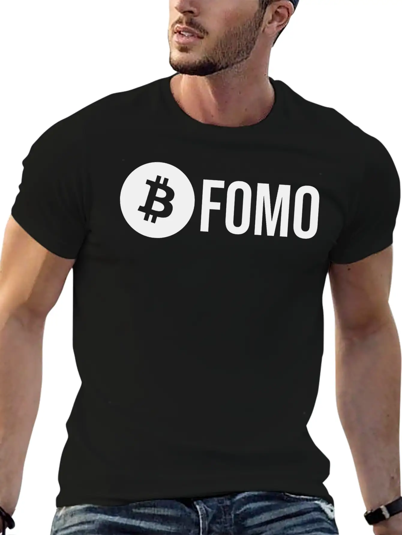 Bitcoin FOMO Unisex Short Sleeve Soft Cotton T-Shirt – Casual Everyday Wear