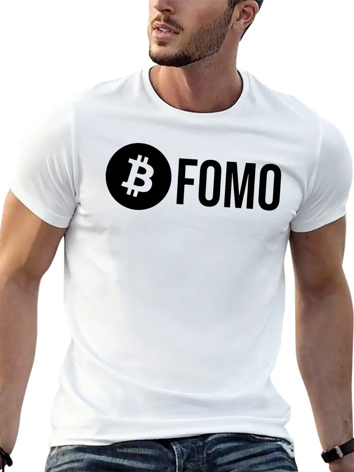 Bitcoin FOMO Unisex Short Sleeve Soft Cotton T-Shirt – Casual Everyday Wear