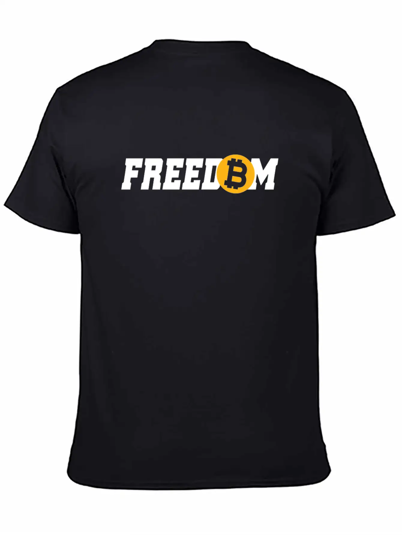 Bitcoin Freedom Cryptocurrency BTC Bitcoin Lover Unisex Short Sleeve Soft Cotton T-Shirt – Casual Everyday Wear