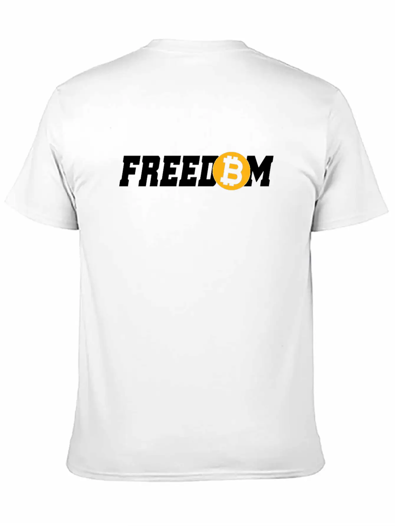 Bitcoin Freedom Cryptocurrency BTC Bitcoin Lover Unisex Short Sleeve Soft Cotton T-Shirt – Casual Everyday Wear