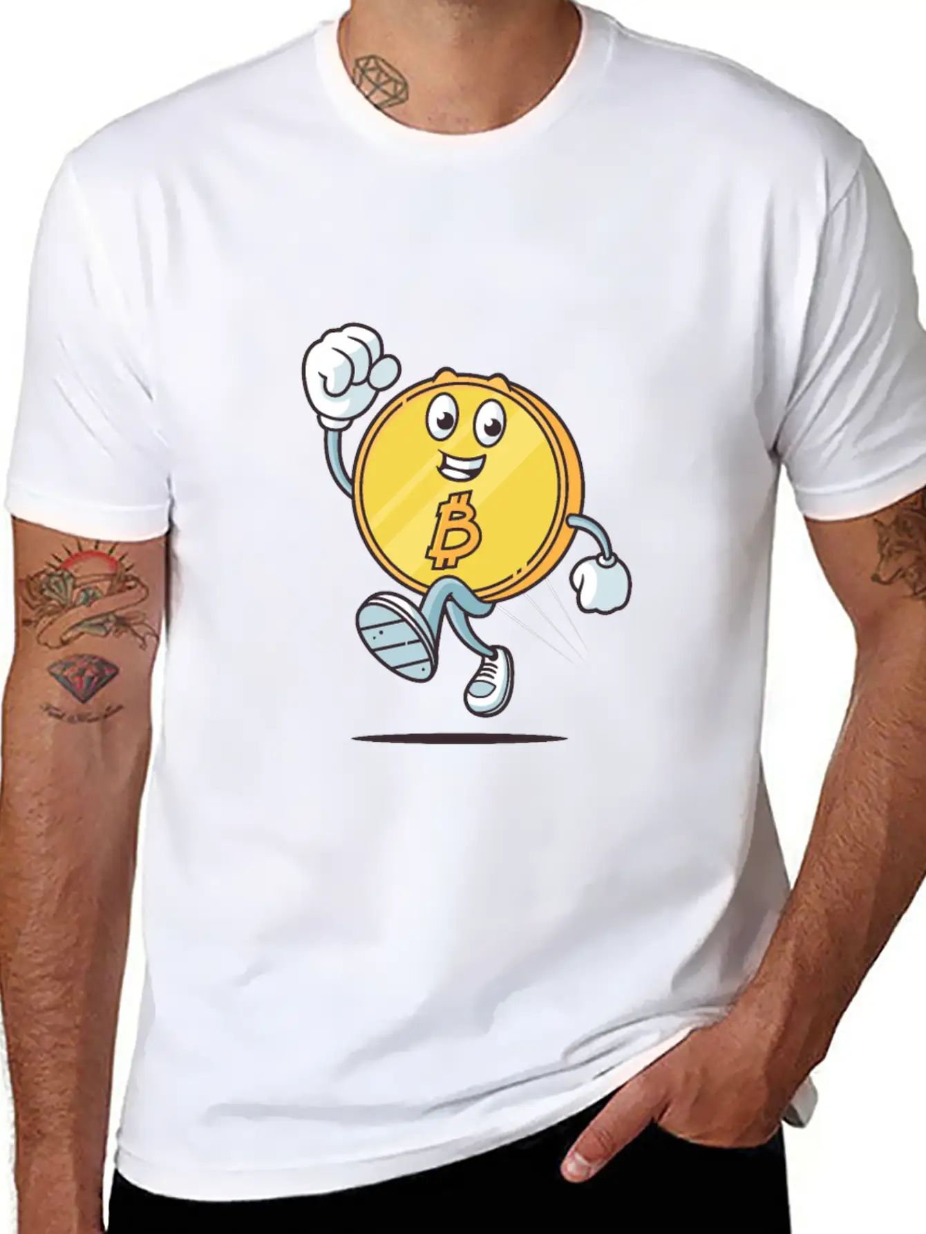 Bitcoin Fun Unisex Short Sleeve Soft Cotton T-Shirt – Casual Everyday Wear