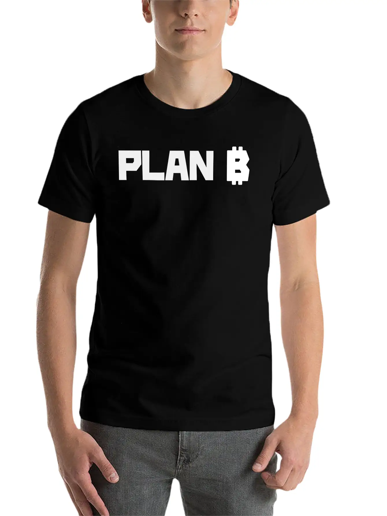 Bitcoin Is Our Plan B BTC Essential Unisex Summer Tee – Soft Cotton Casual Fit