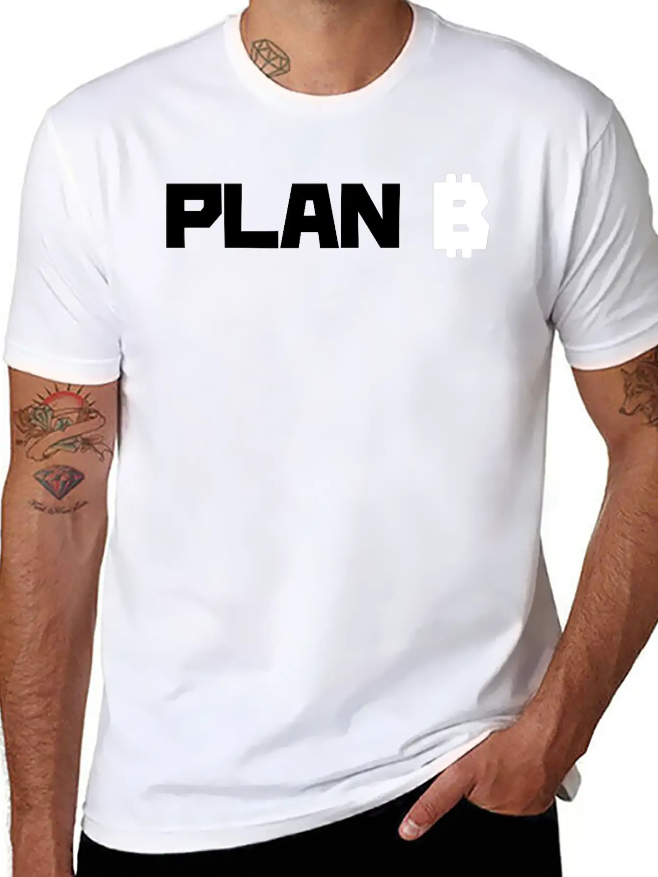 Bitcoin Is Our Plan B BTC Essential Unisex Summer Tee – Soft Cotton Casual Fit